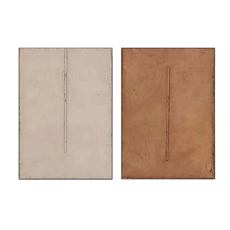 Beige & Brown Abstract Set of 2 #BB161