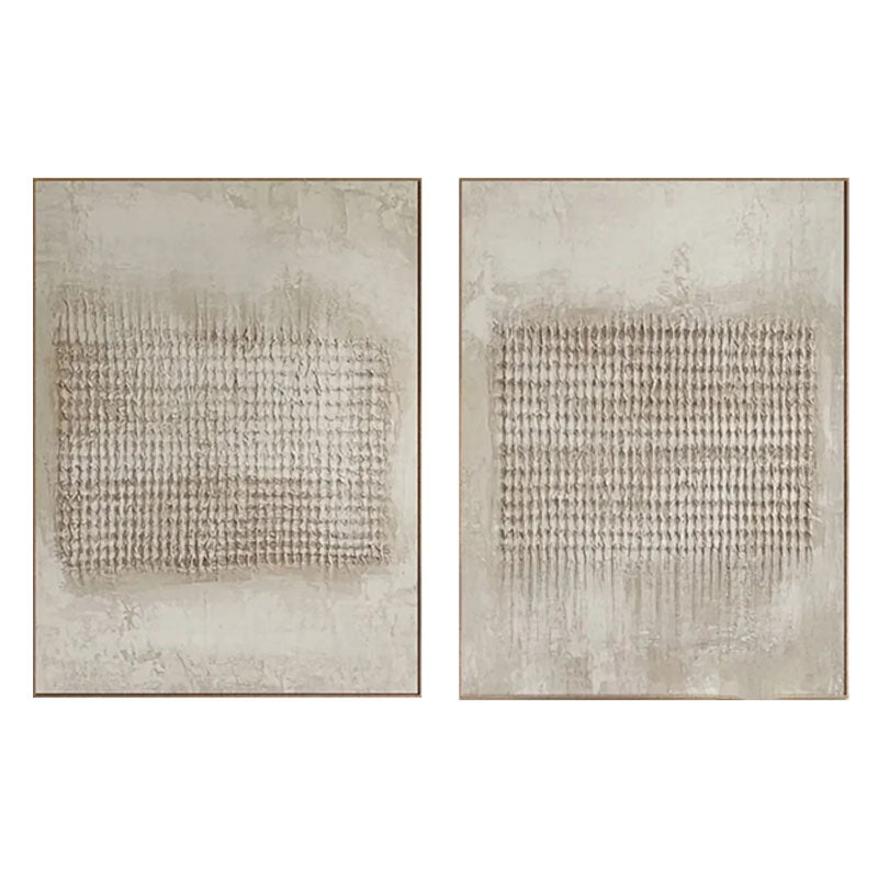 Beige & Brown Abstract Set of 2 #BB155