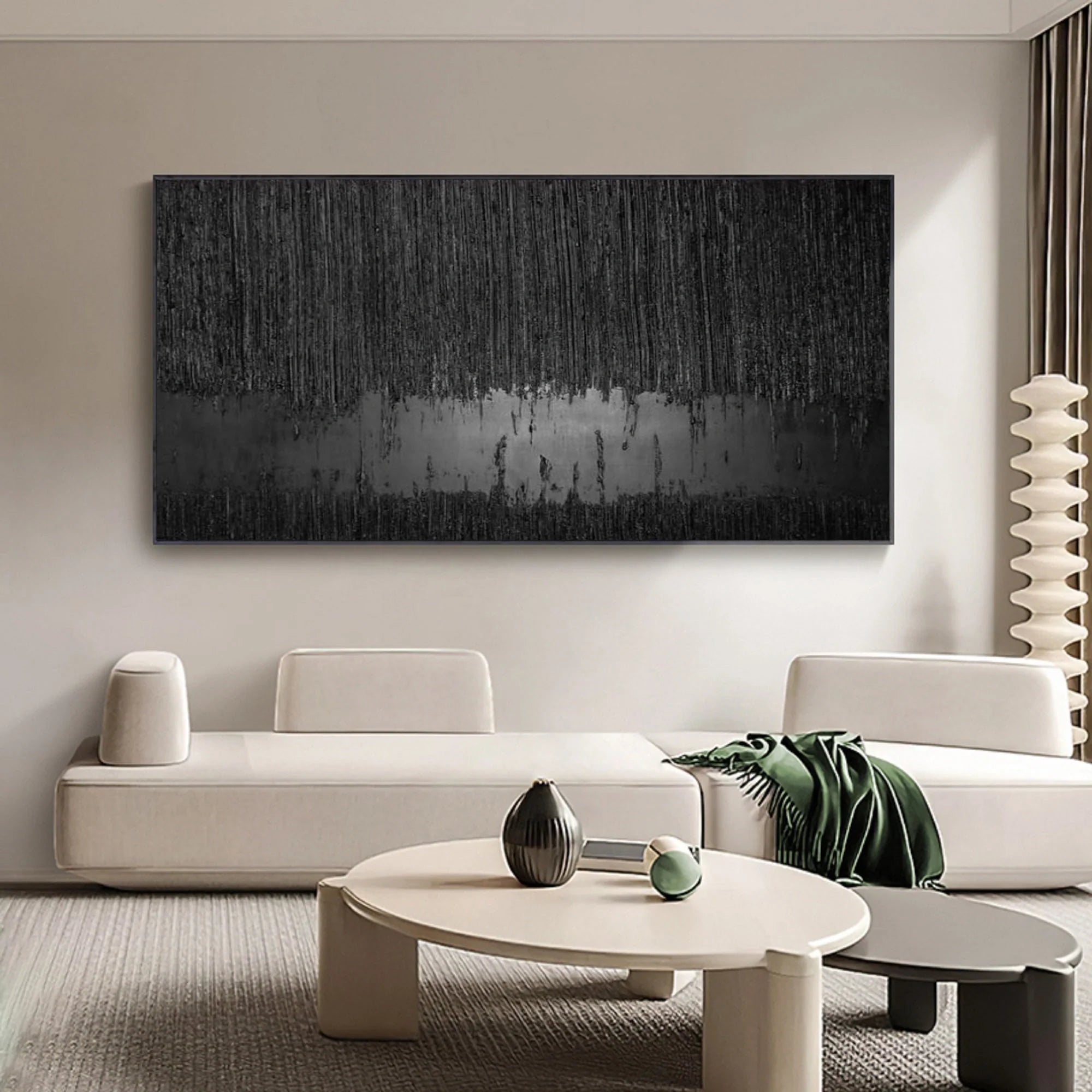 Seascape and Snowy Peak Painting #SP022