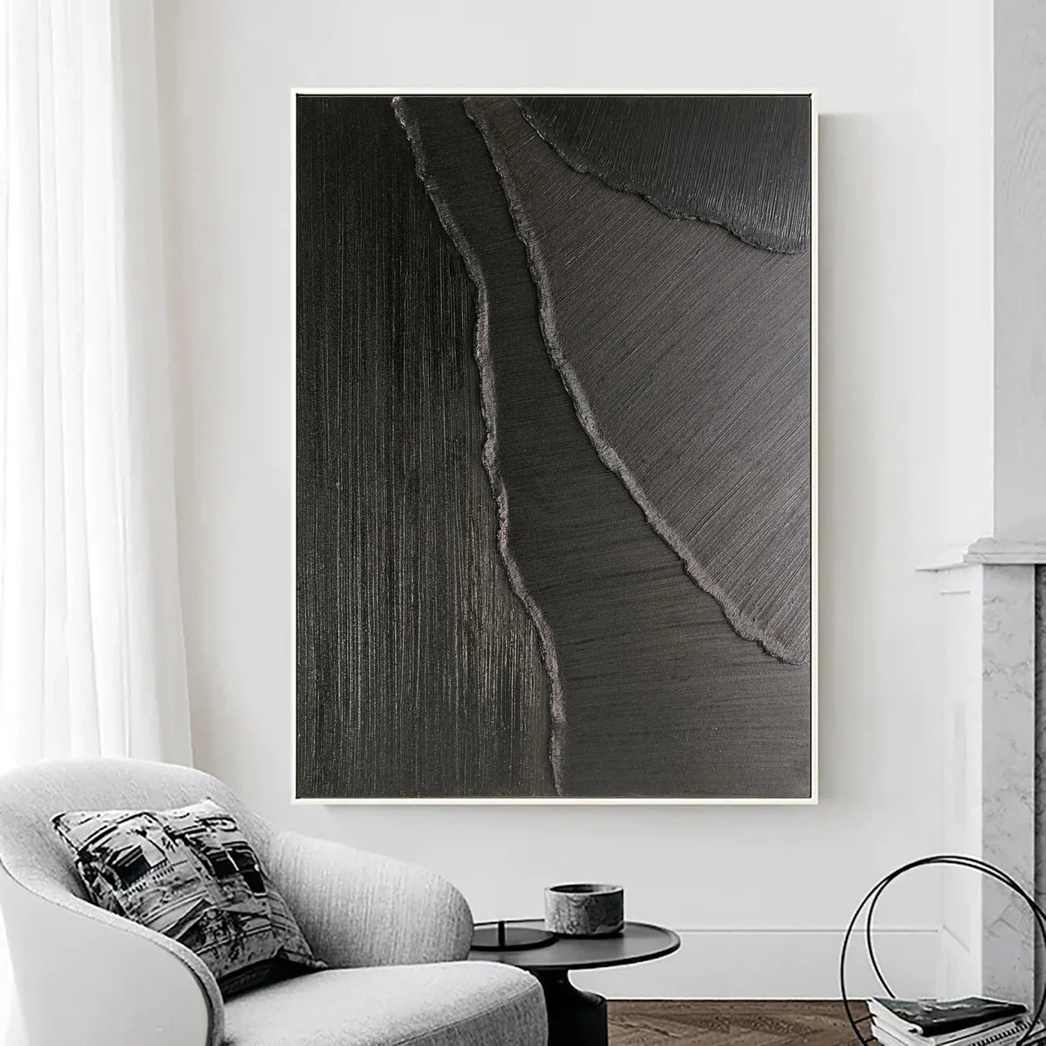3D Textured Plaster Art Minimalist Wall Art #MM306