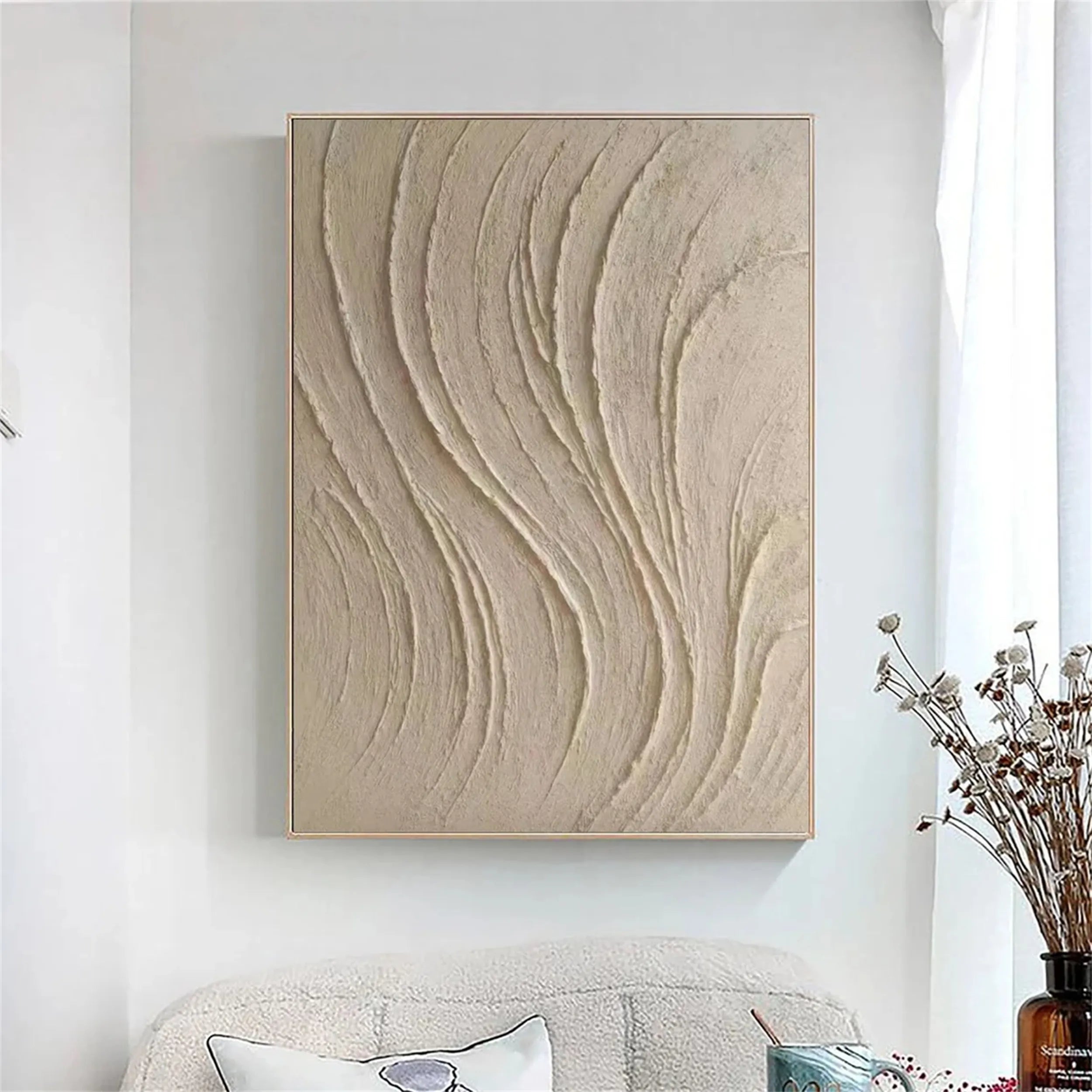 Black Gold Minimalist Textured Paintings Set of 2 #MZ080
