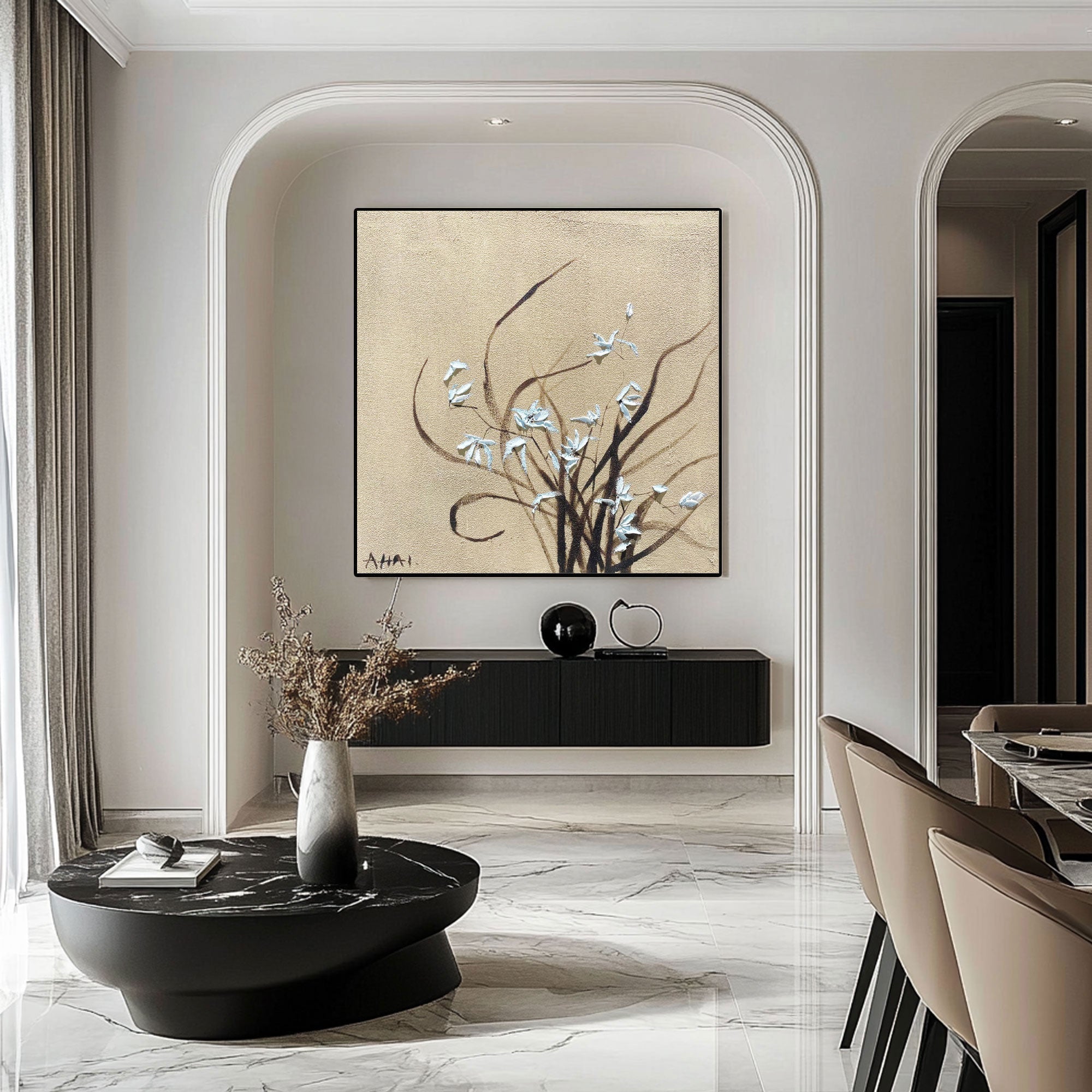 Abstract Painting "Växtens Elegans”