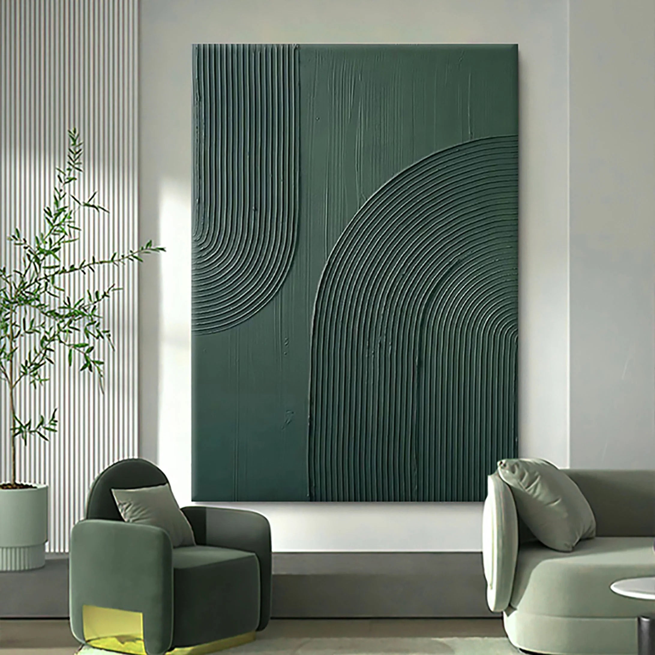 Black Minimalist Textured Painting Canvas #MZ029