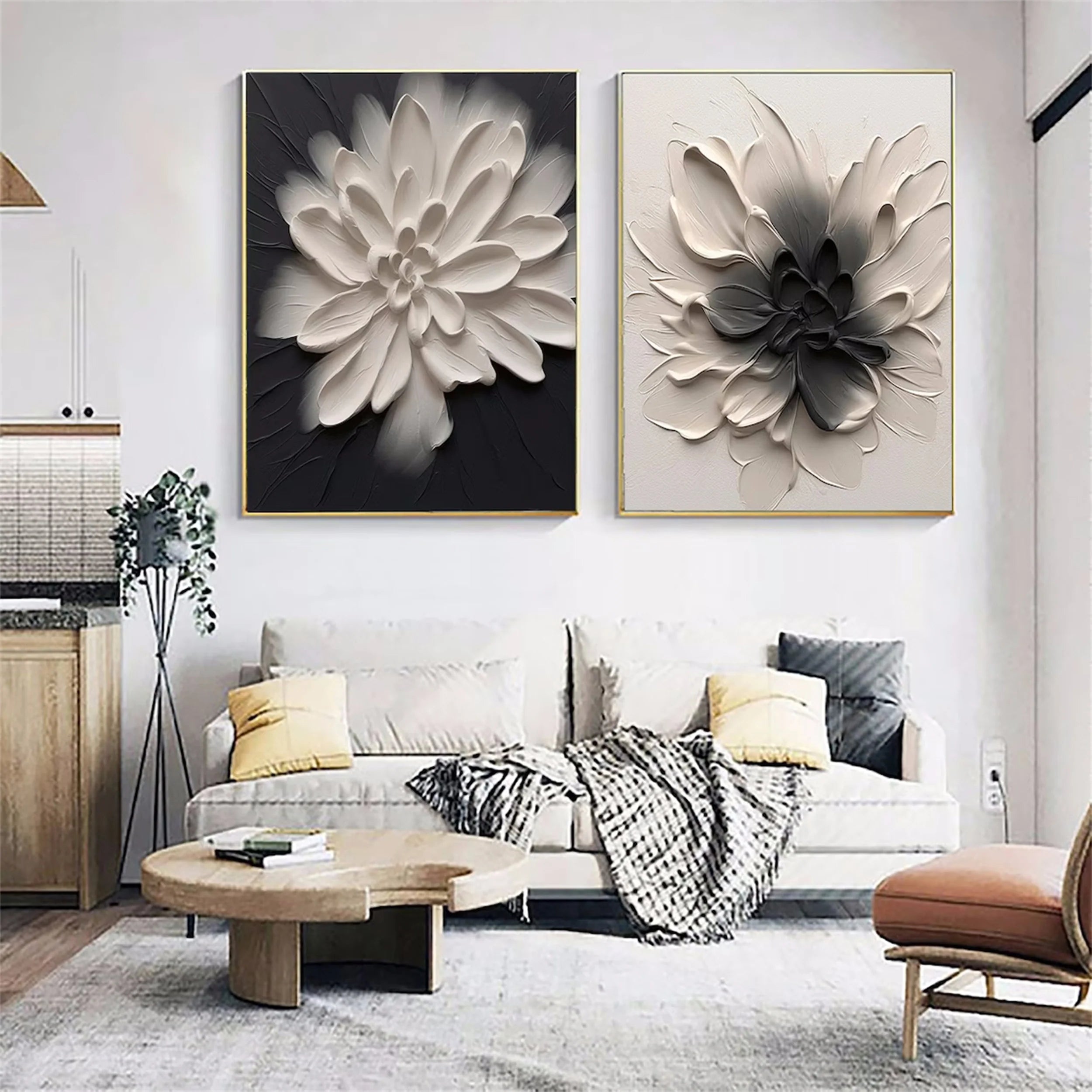 Flower And Tree Painting Set of 2 #FT 039