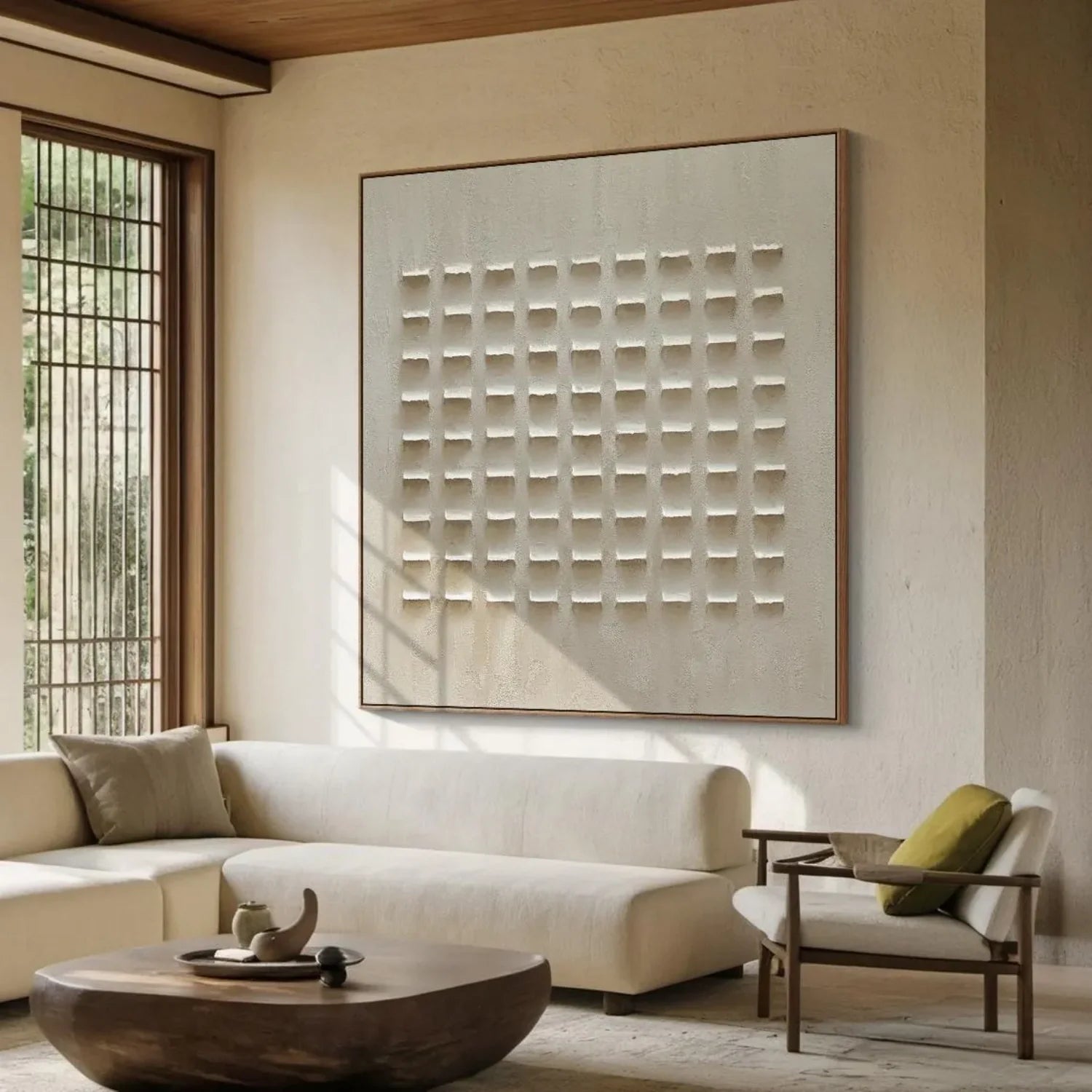 Beige & Brown Abstract #BB125