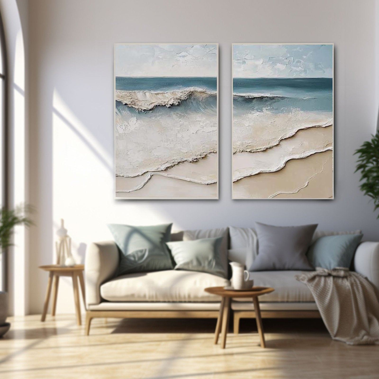 3D Textured Painting "Eco del Mar”