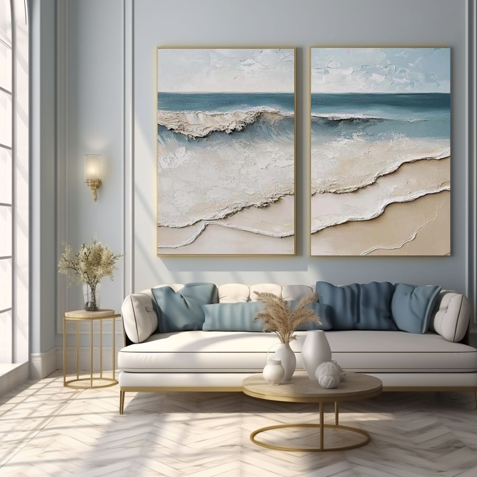 3D Textured Painting "Eco del Mar”