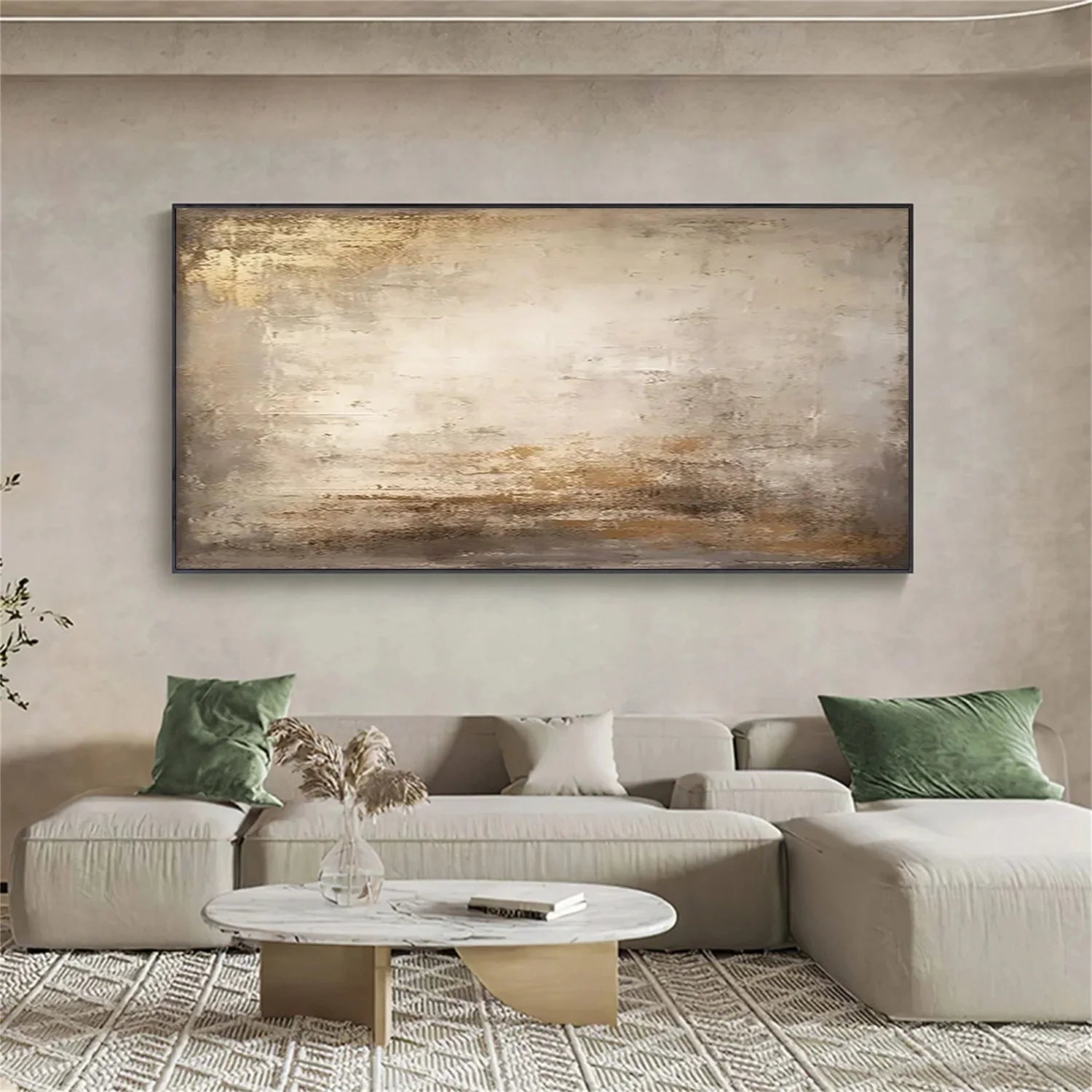 Beige & Brown Abstract #BB122
