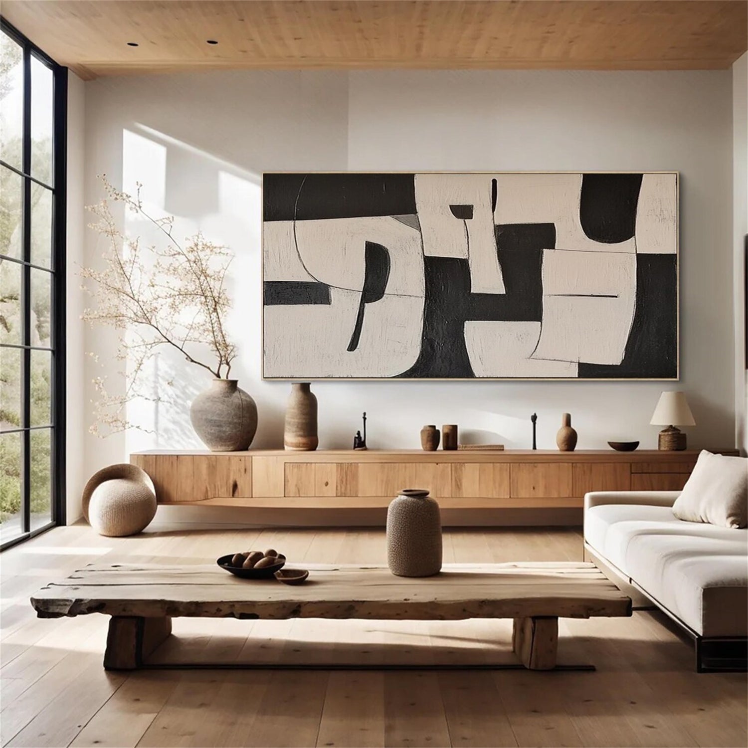 Beige & Brown Abstract #BB120