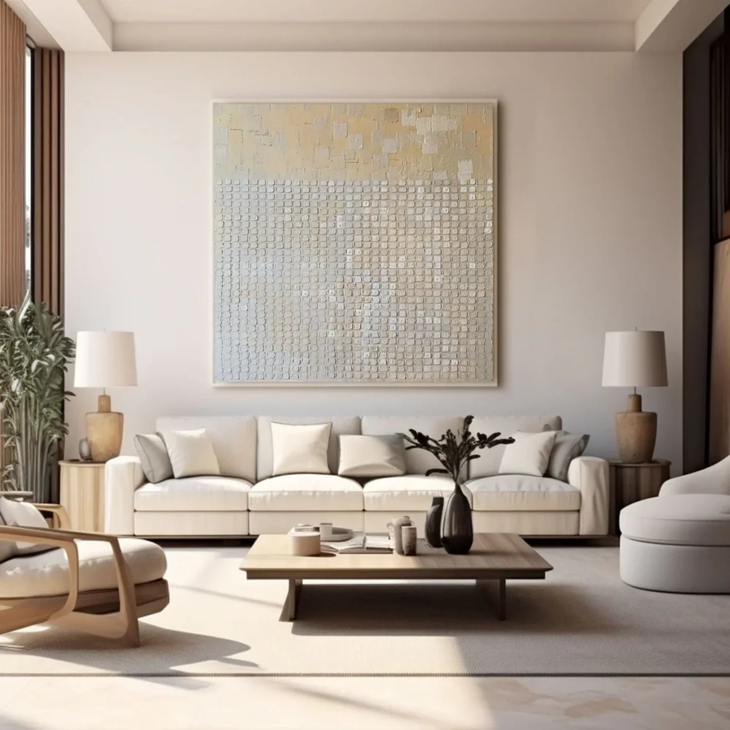 Beige & Brown Abstract #BB121