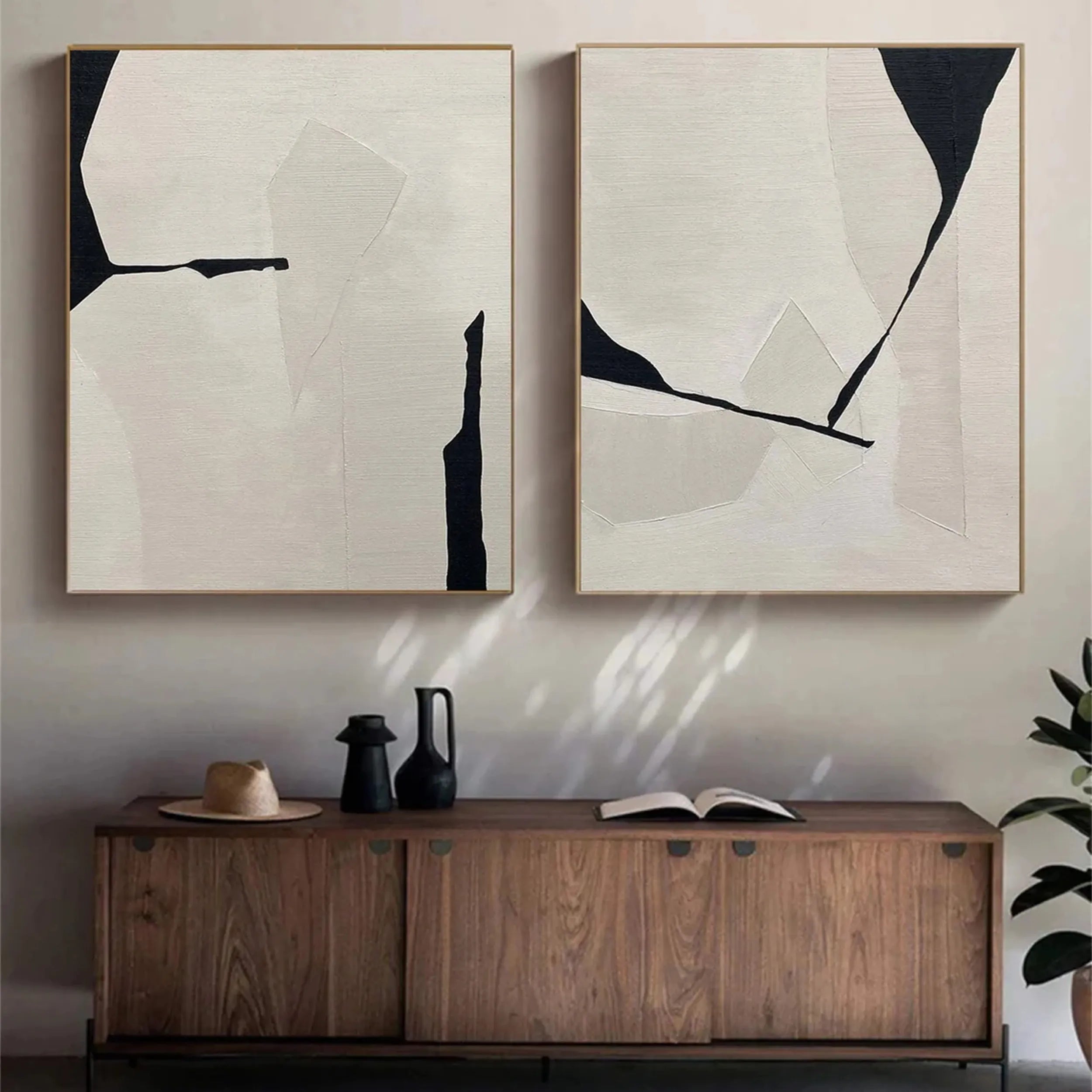 White Minimalist Textured Painting Canvas #MM204