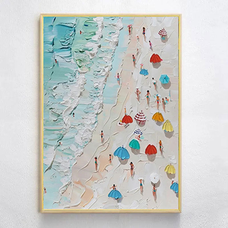 Seascape and Snowy Peak Painting #SP022