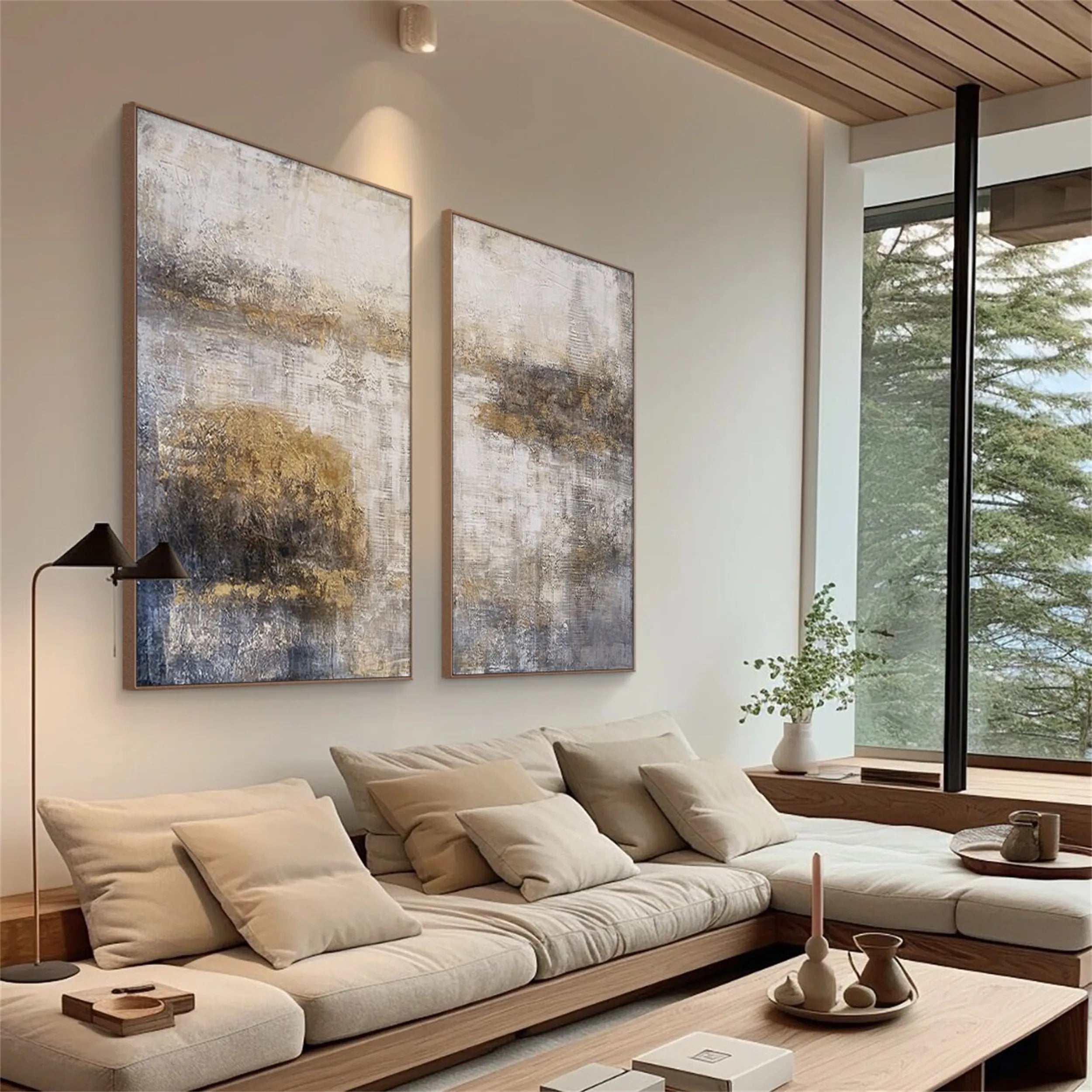 Abstract Painting Set of 2 #AB 108