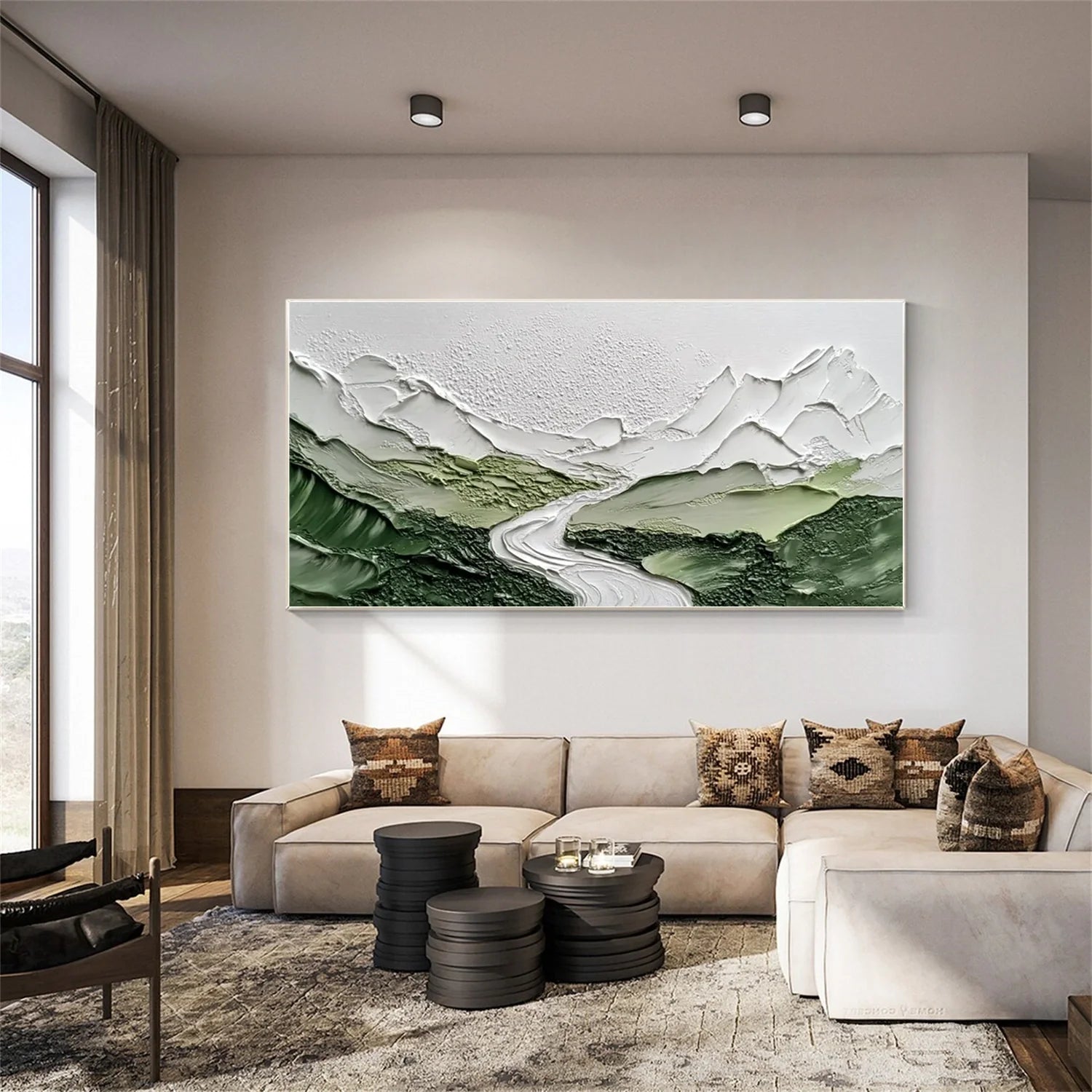 Plaster Art Minimalist Textured Painting #MM312