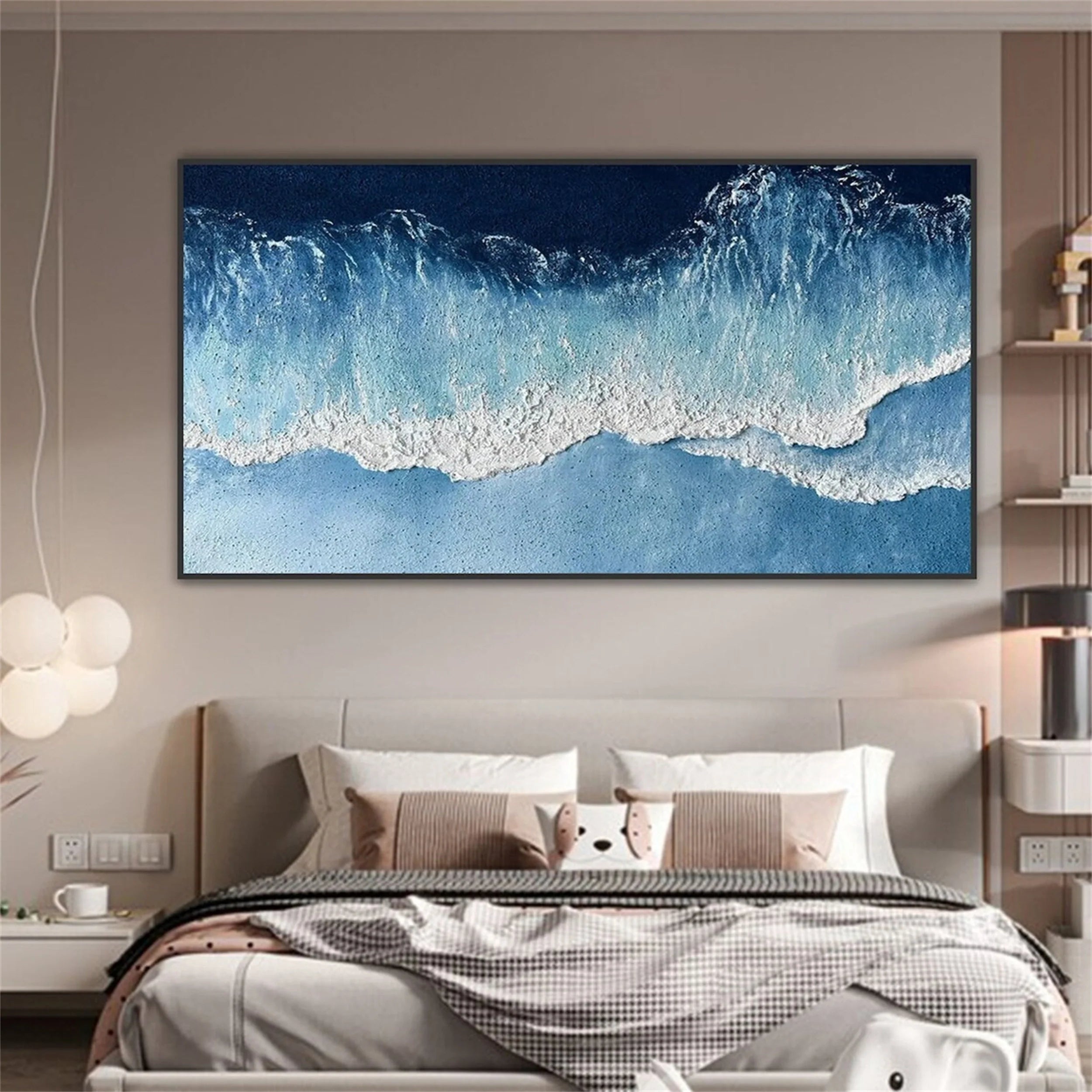 White Minimalist Textured Painting Canvas #MM193
