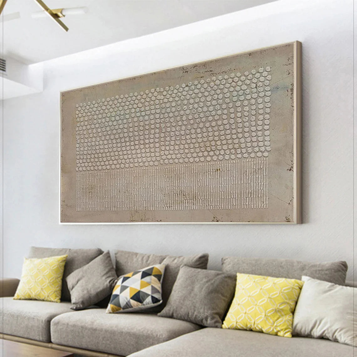Black Plaster Art Minimalist Textured Painting #MZ048