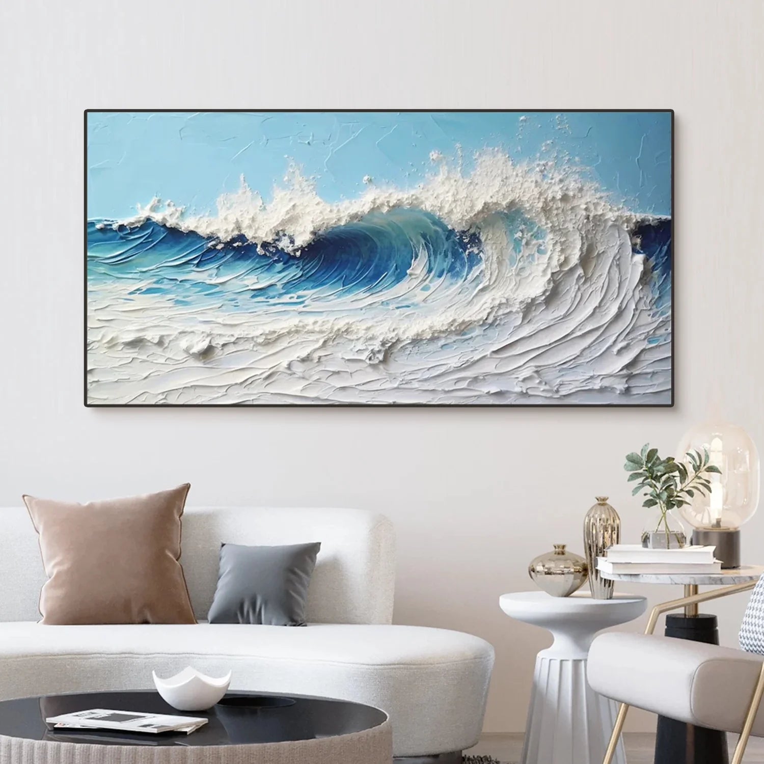 Beige Minimalist Textured Wall Art #MM103