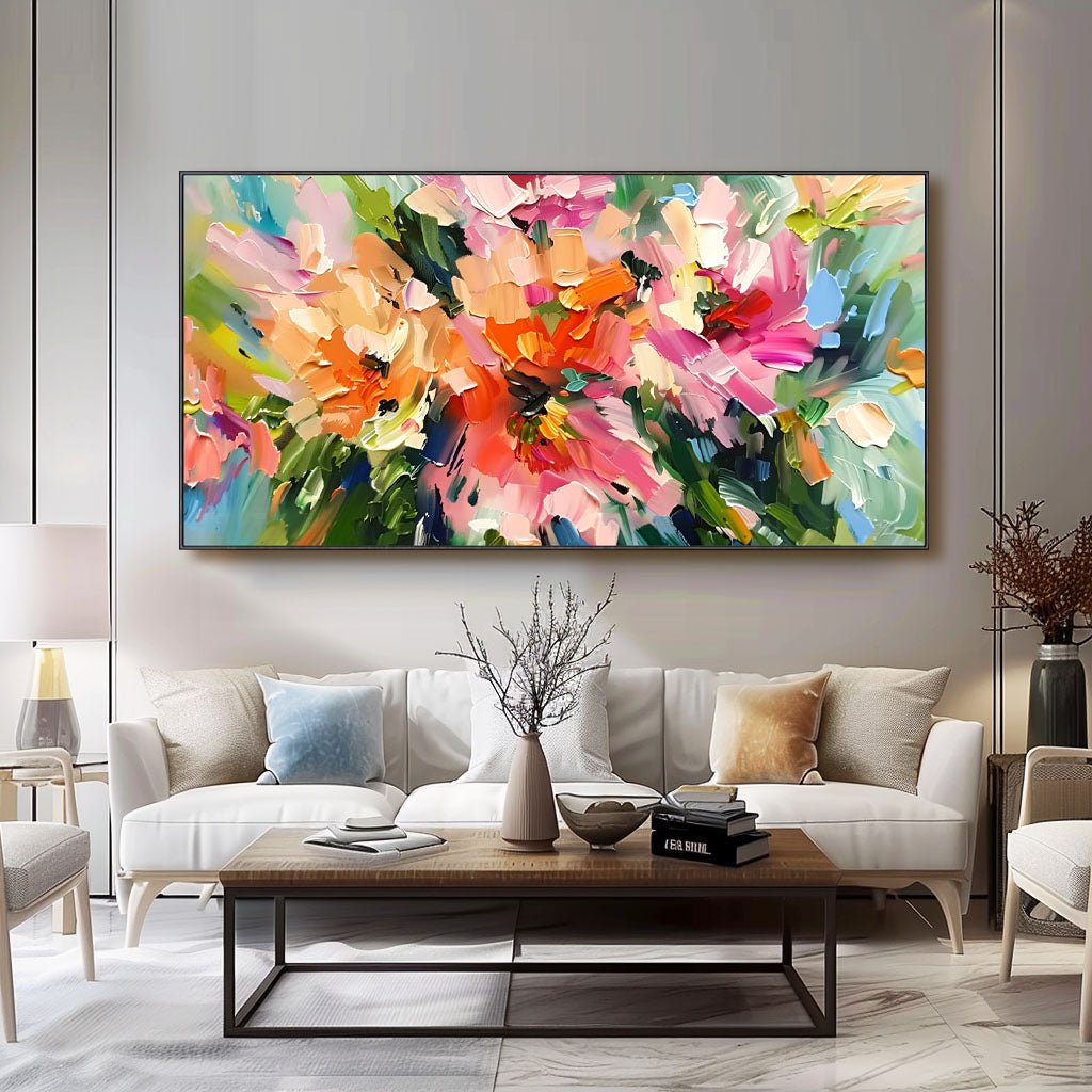 Abstract Colorful Painting "Veil of Time"