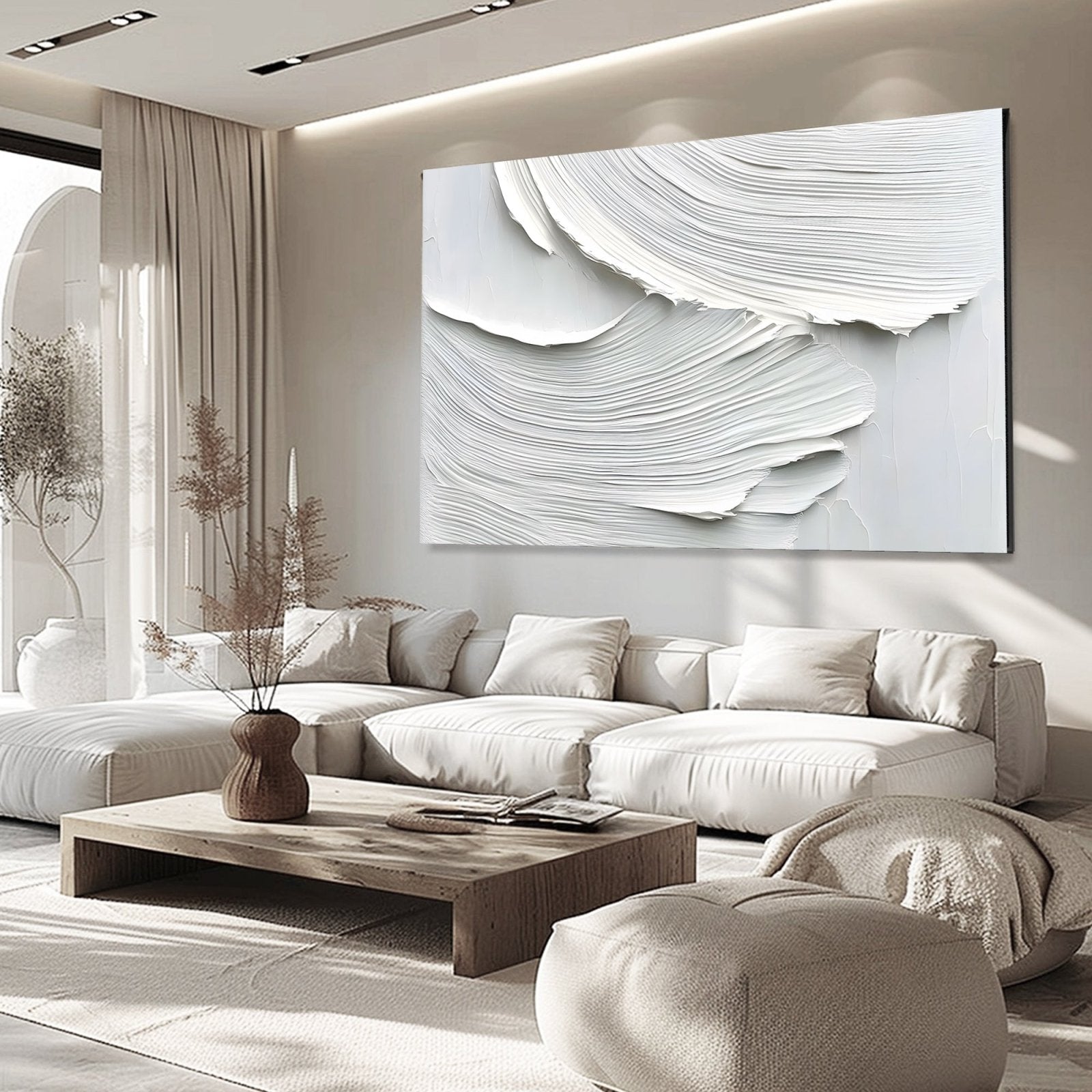 Abstract Painting "Arcos Blancos"