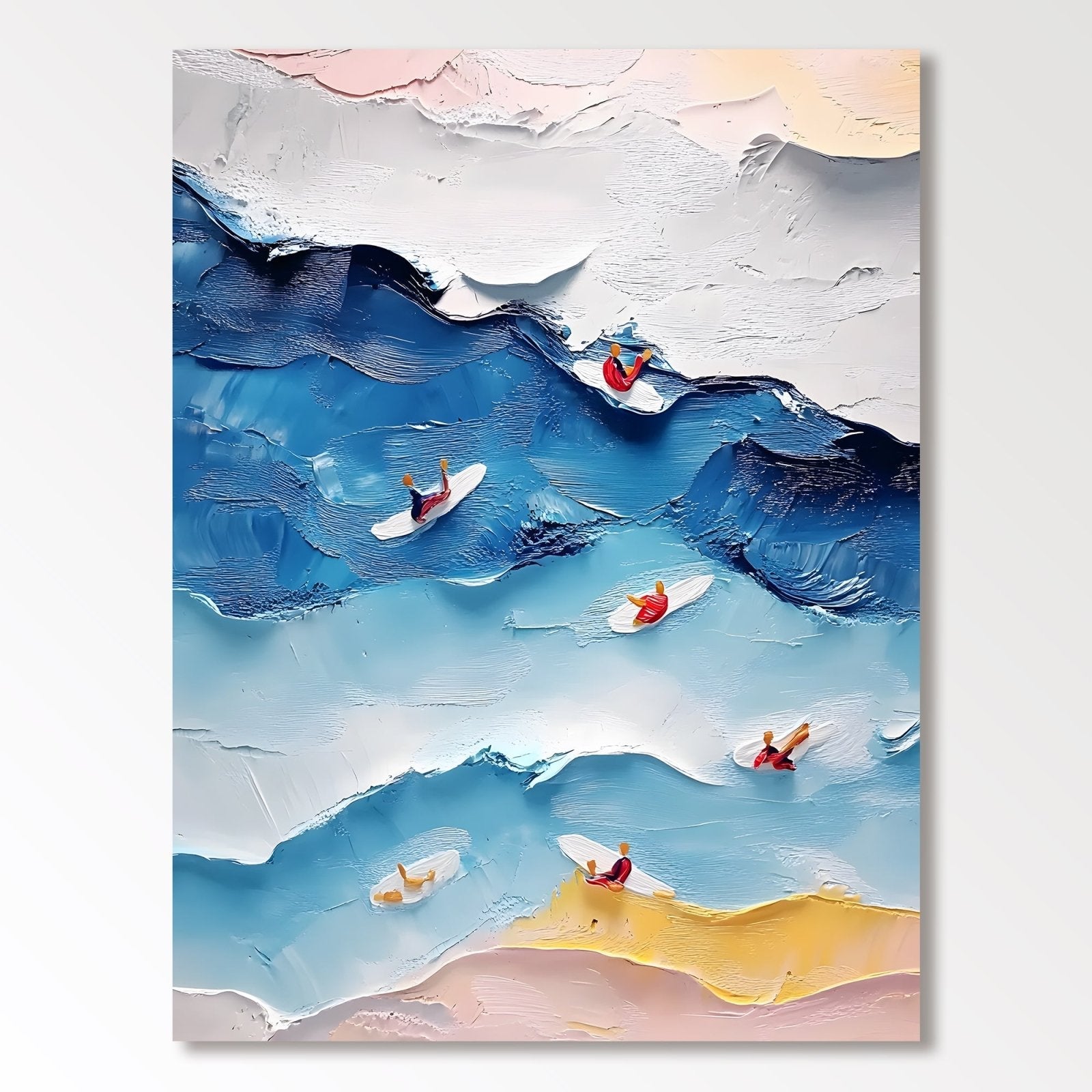 Abstract Painting "Armonía de Olas"
