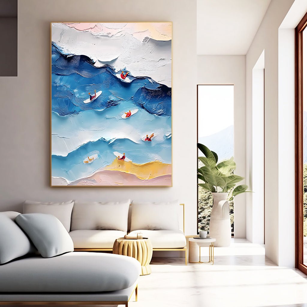 Abstract Painting "Armonía de Olas"