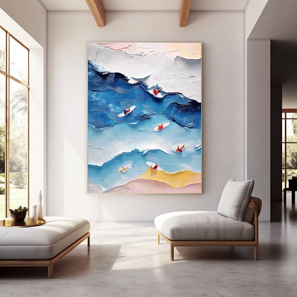 Abstract Painting "Armonía de Olas"