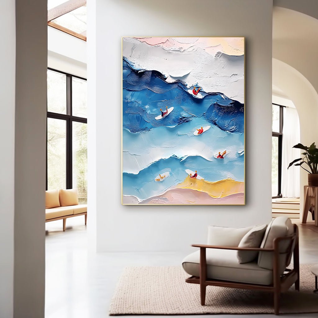 Abstract Painting "Armonía de Olas"