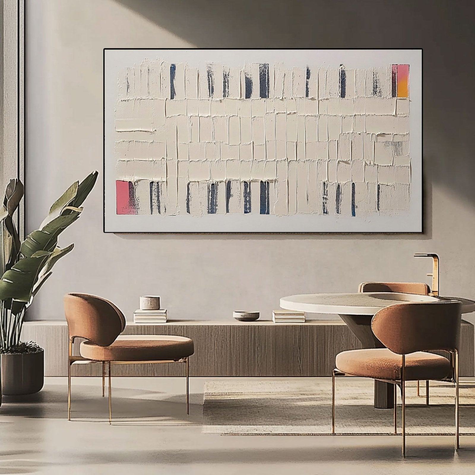 Abstract Painting "Armonía Fragmentada"