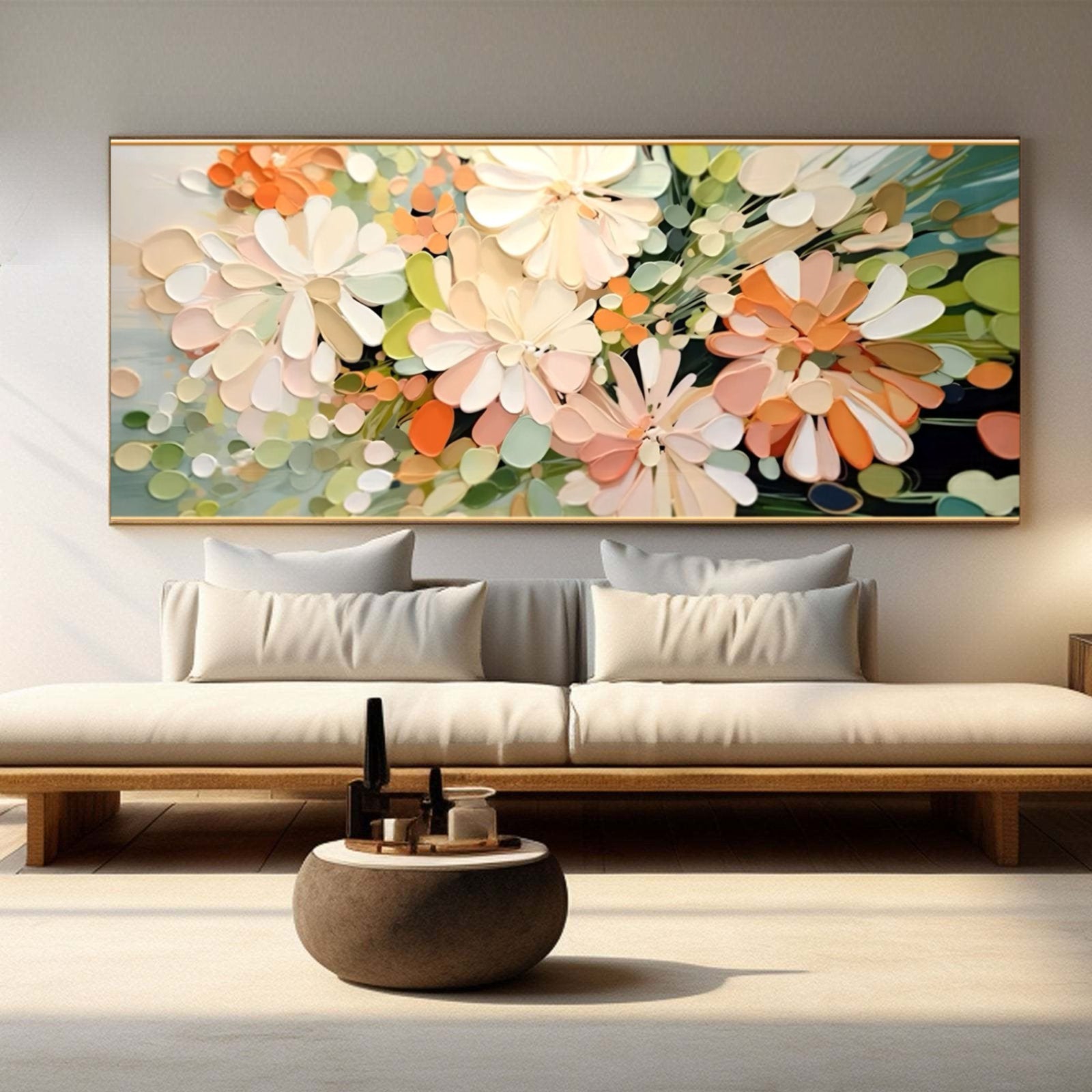 Abstract Painting "Blossoms of Reflection"