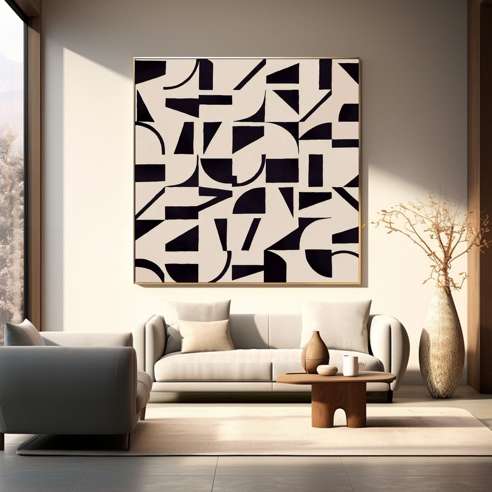 Abstract Painting "Bound by Opposites"