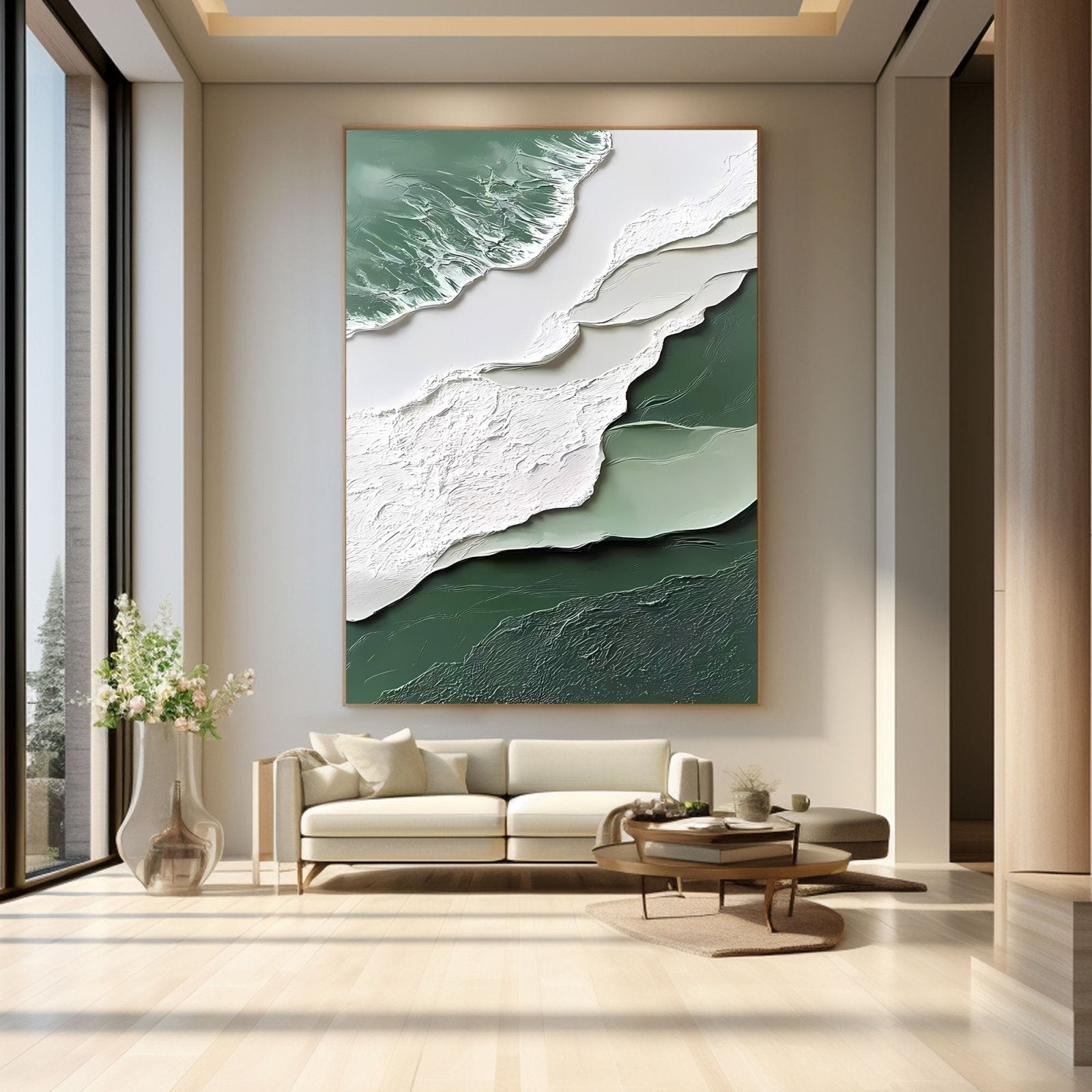 Abstract Painting "Fluss Geheimnis”