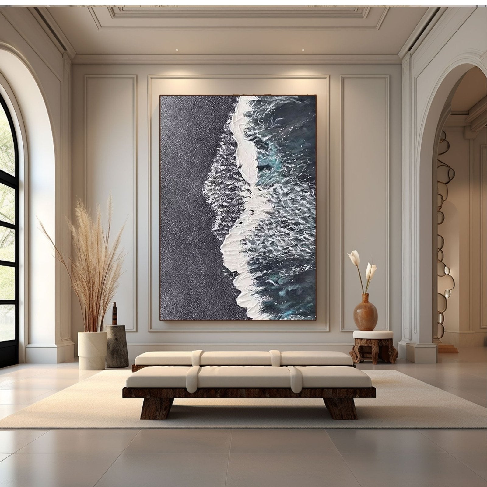 Abstract Painting "Midnight Tide"