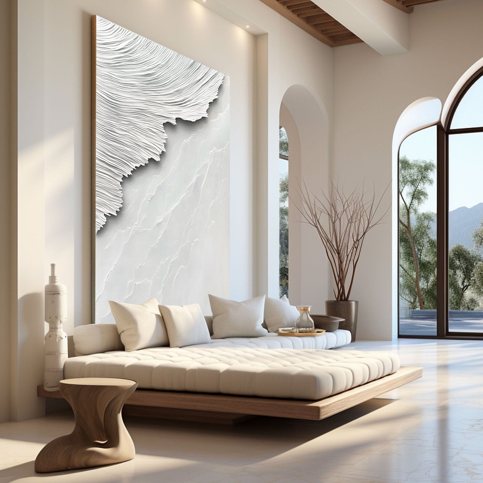 Abstract Painting "Misticismo Blanco”