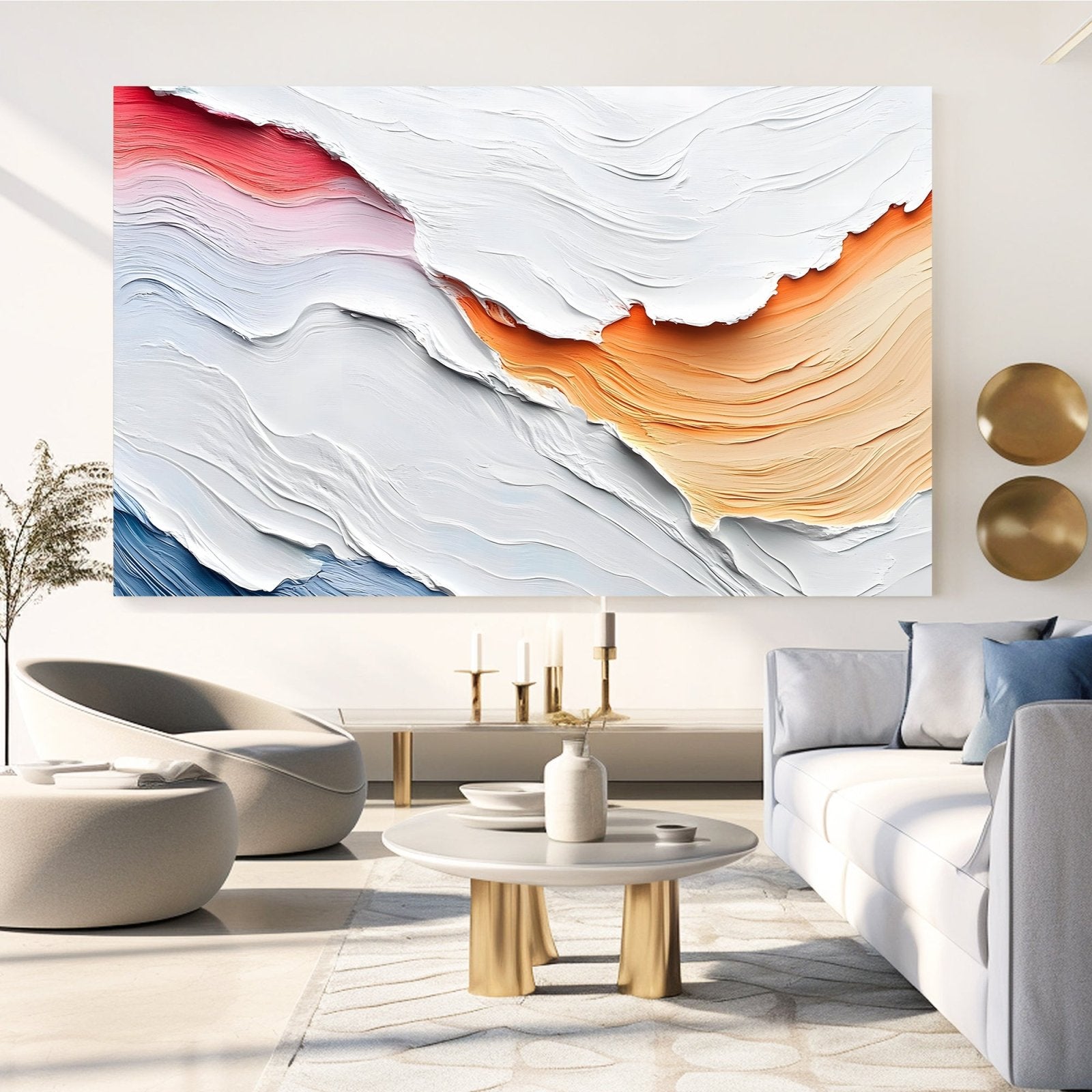Abstract Painting "Olas de Color"