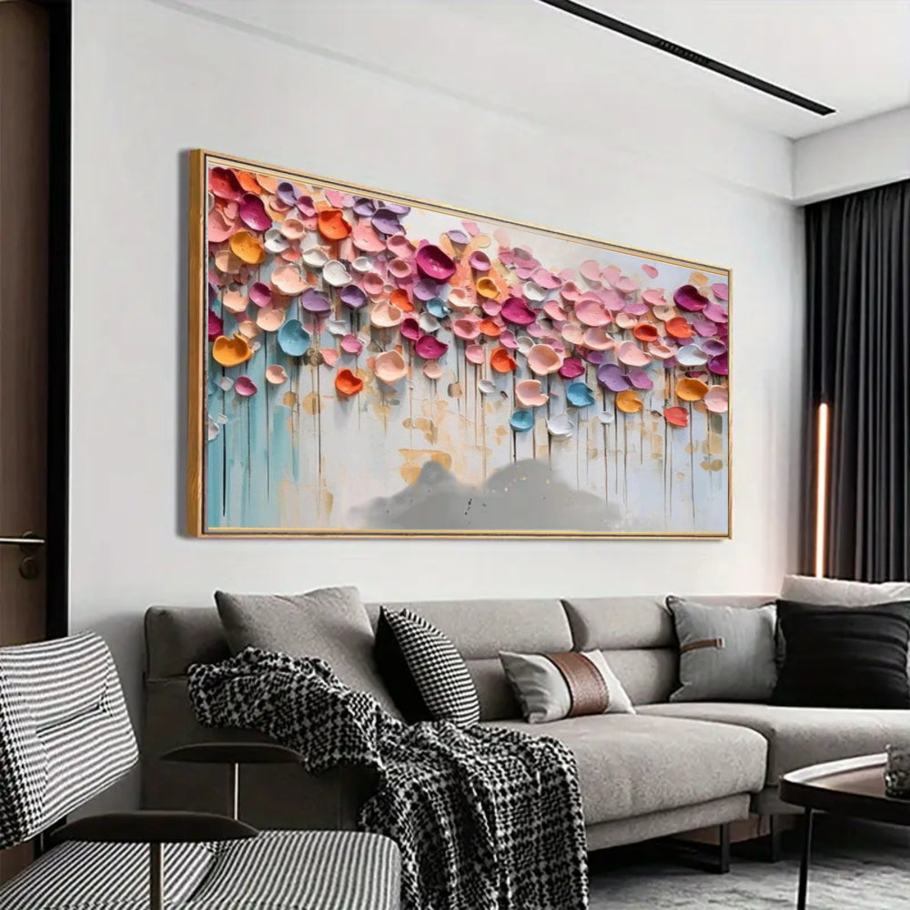 Abstract Painting "Pluie Florale"