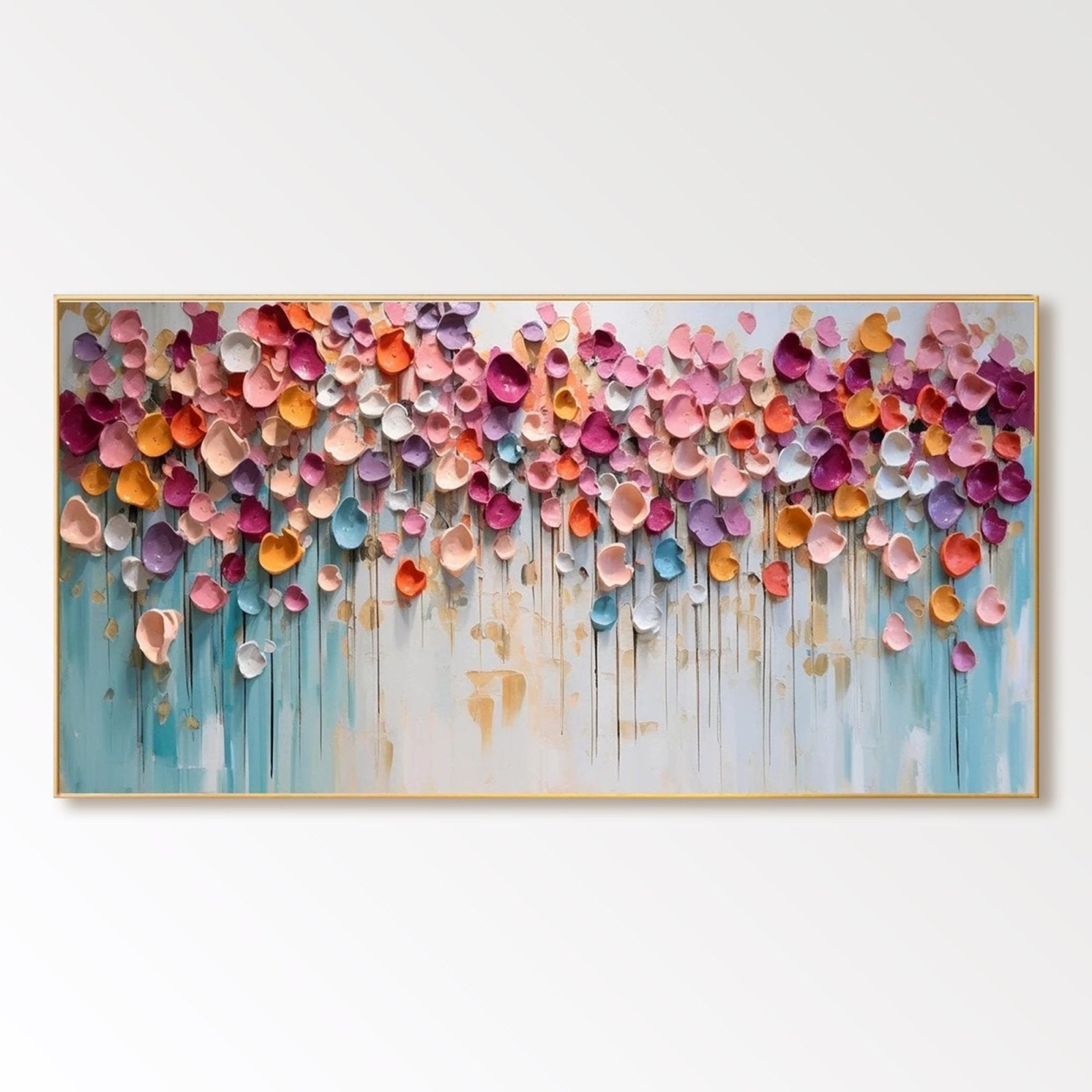 Abstract Painting "Pluie Florale"