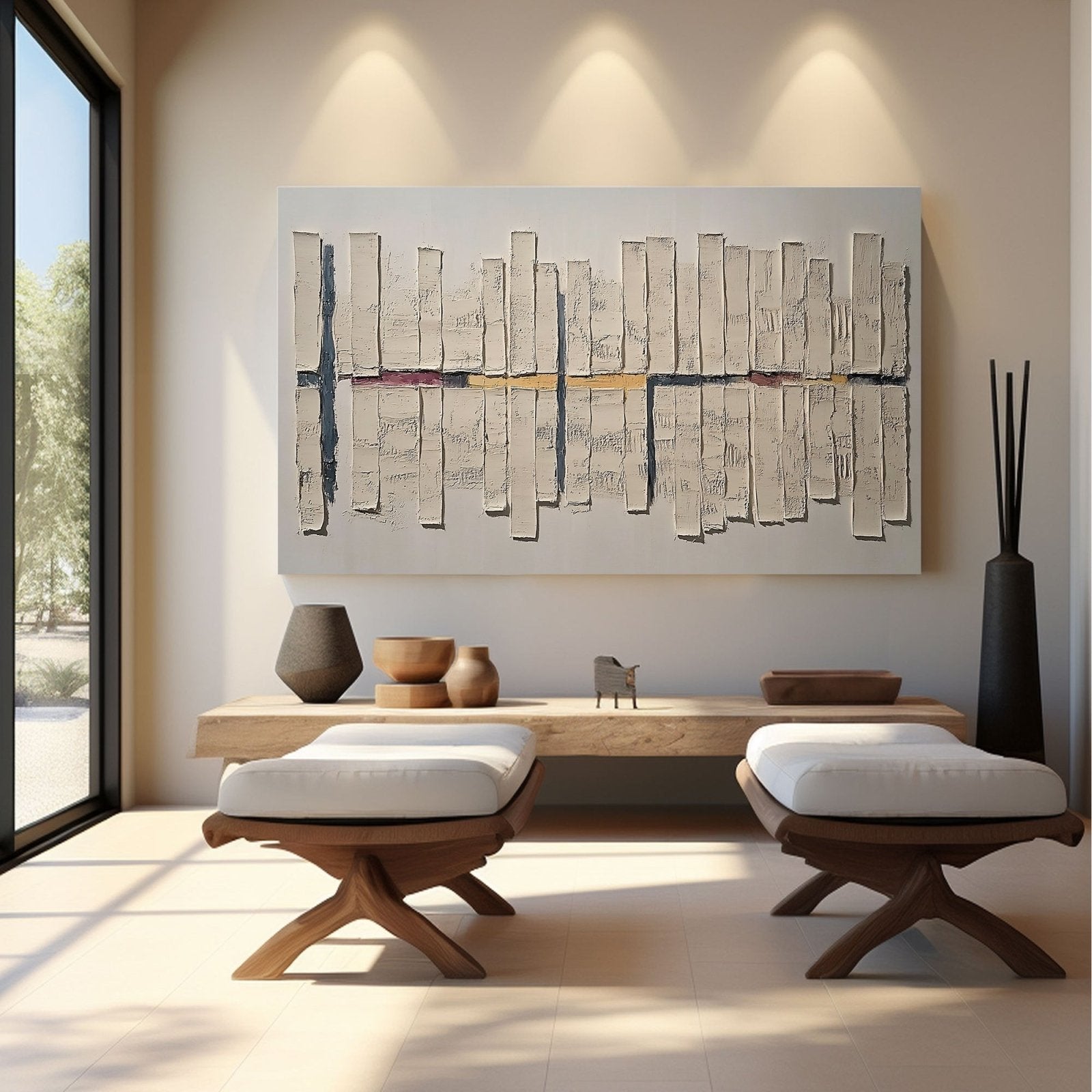Abstract Painting "Ritmo de Puntos"