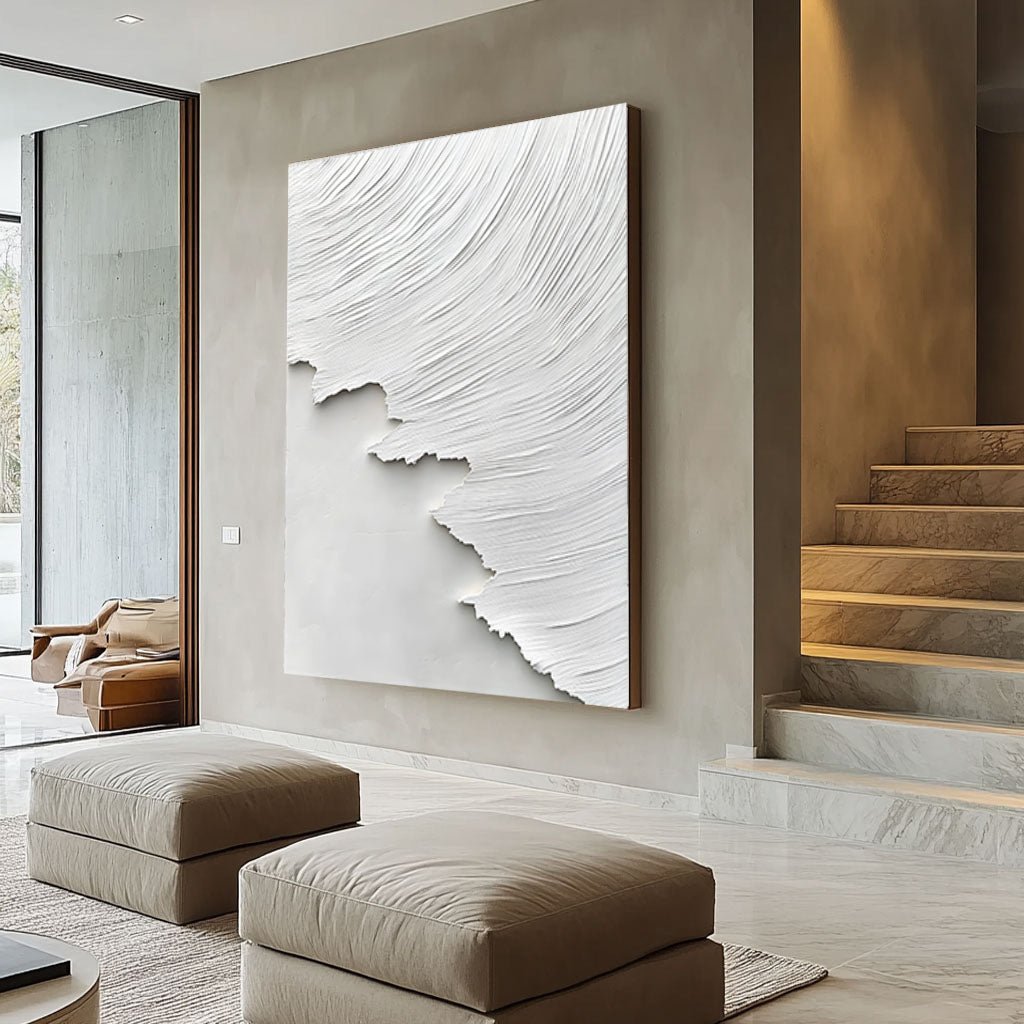 Abstract Painting "Serenidad Blanca”