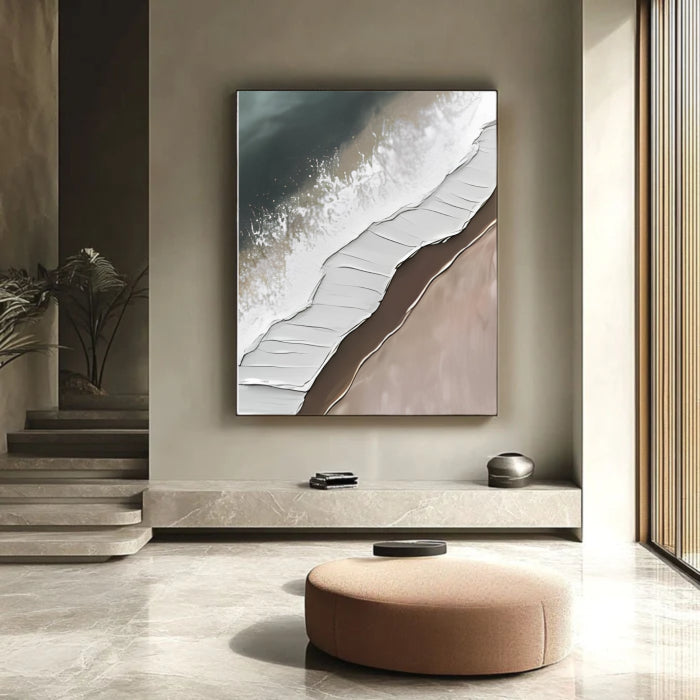 Abstract Painting "Strand und Welle”