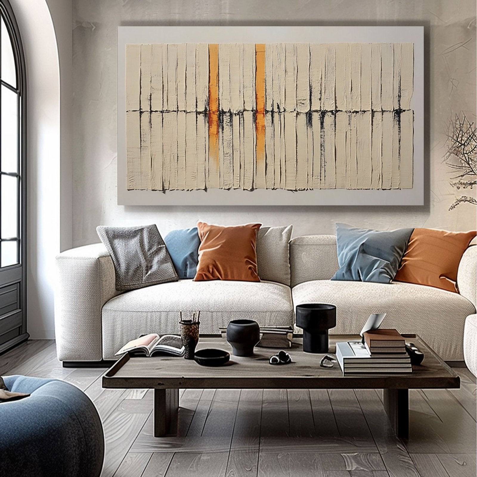 Abstract Painting "Suavidad de Contrastes"