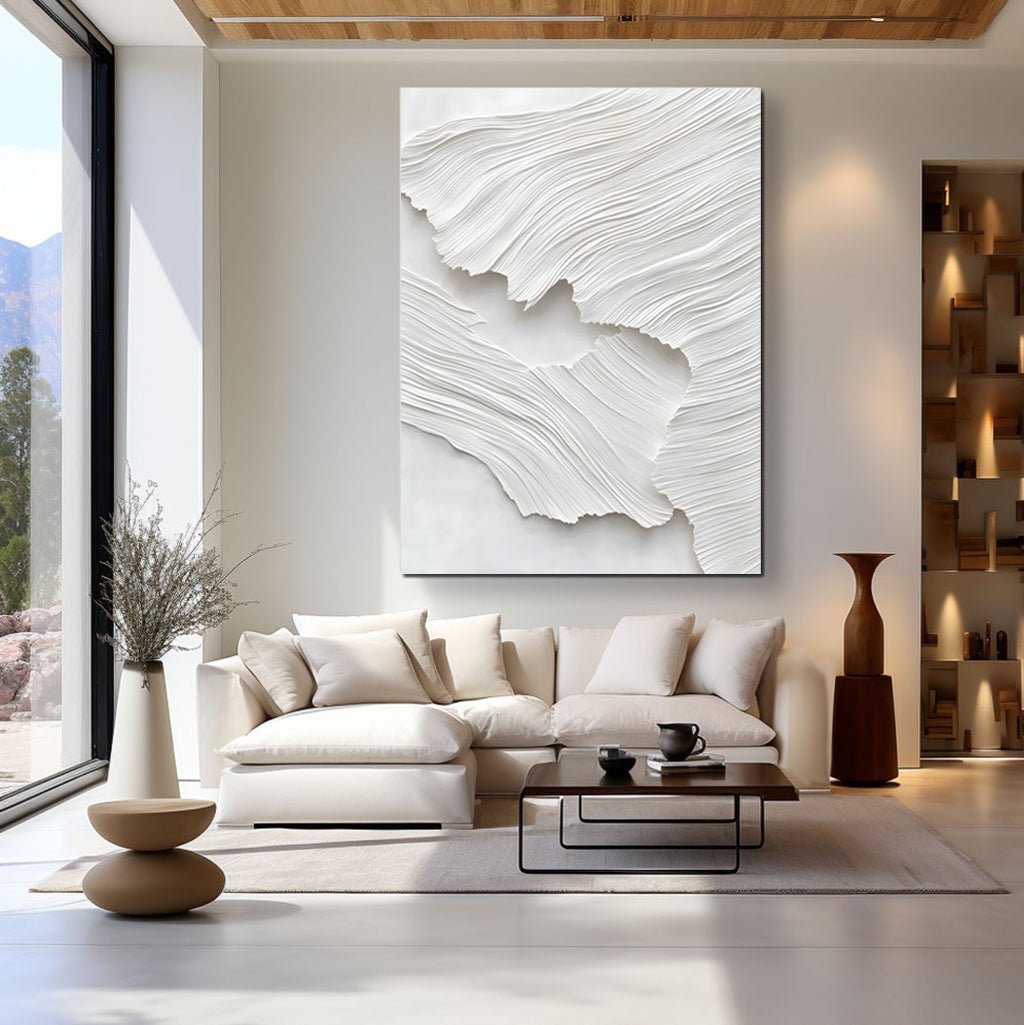 Abstract Painting "Textura Blanca”