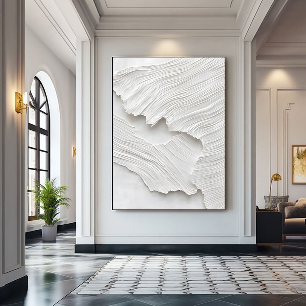 Abstract Painting "Textura Blanca”