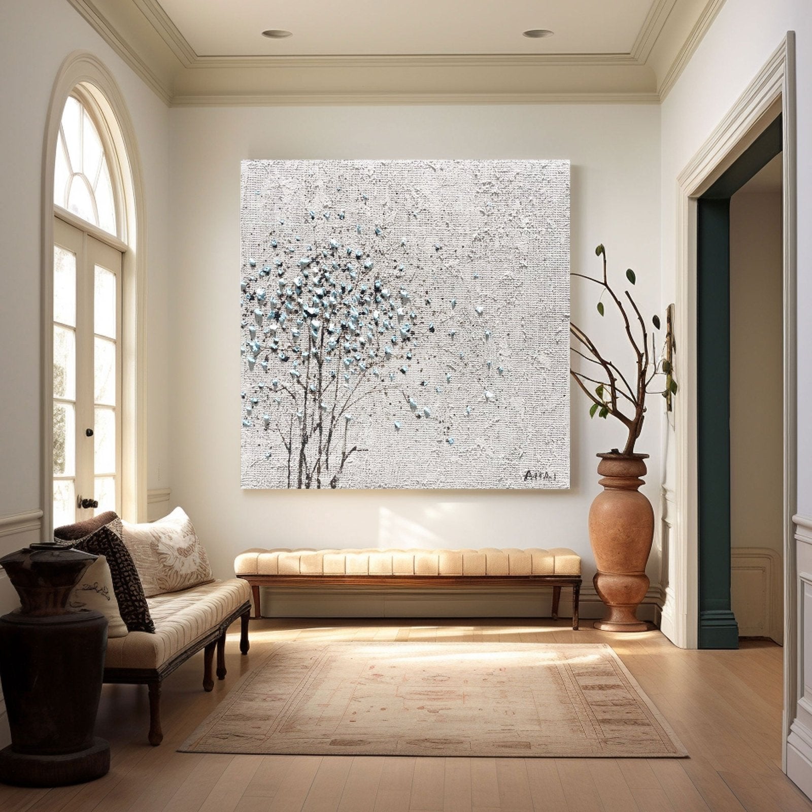 Abstract Painting "Trädets Glimt”