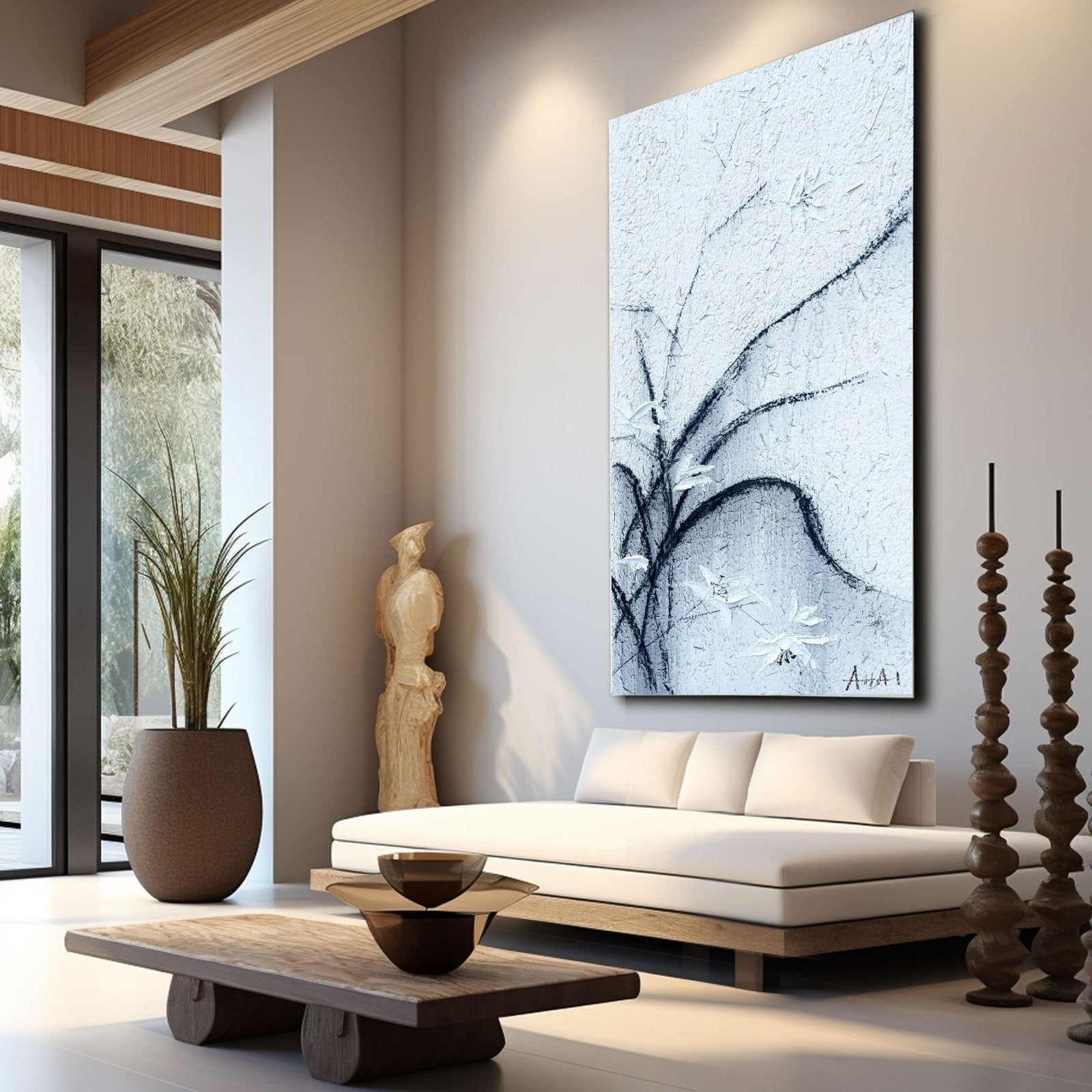 Abstract Painting "Větrné Květiny"