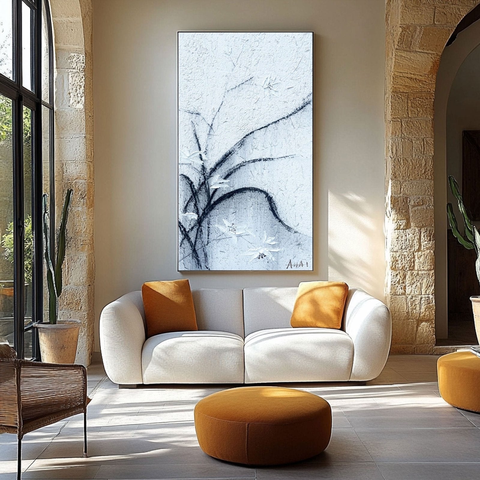 Abstract Painting "Větrné Květiny"