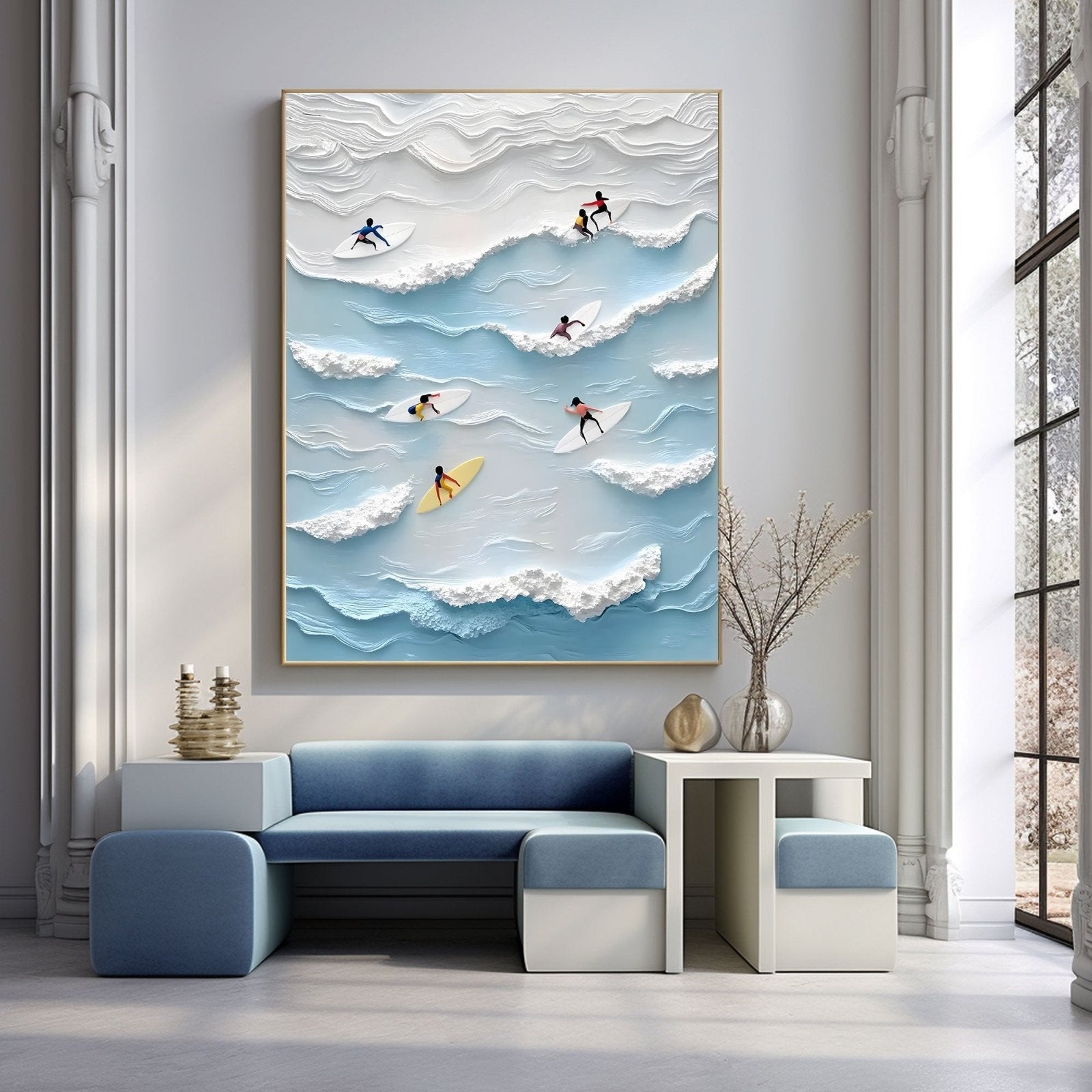 Abstract Painting "Vibración Oceánica"