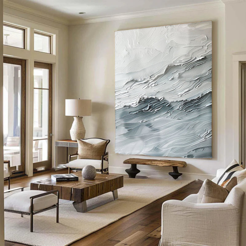 Abstract Painting "Waves of a Silent Symphony"