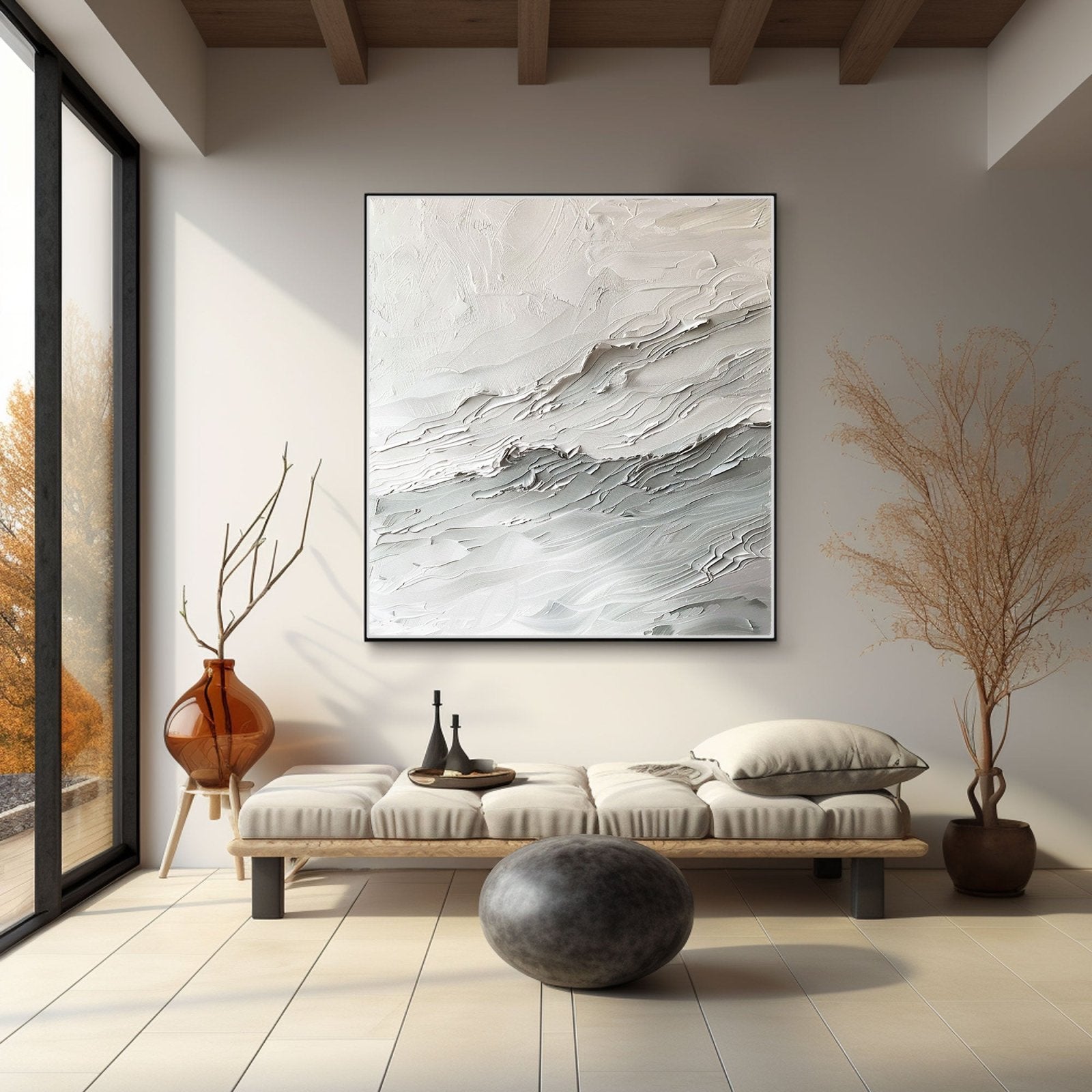 Abstract Painting "Waves of a Silent Symphony"