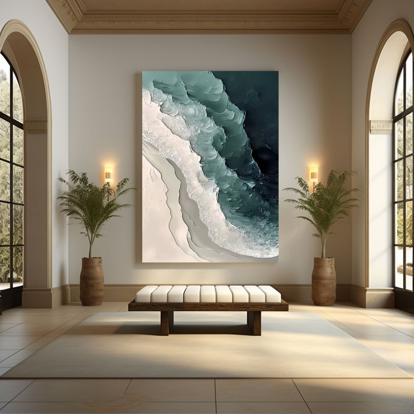 Abstract Painting "Welle Kraft”