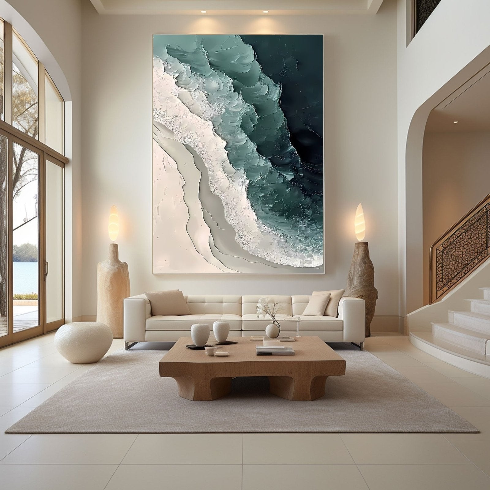 Abstract Painting "Welle Kraft”